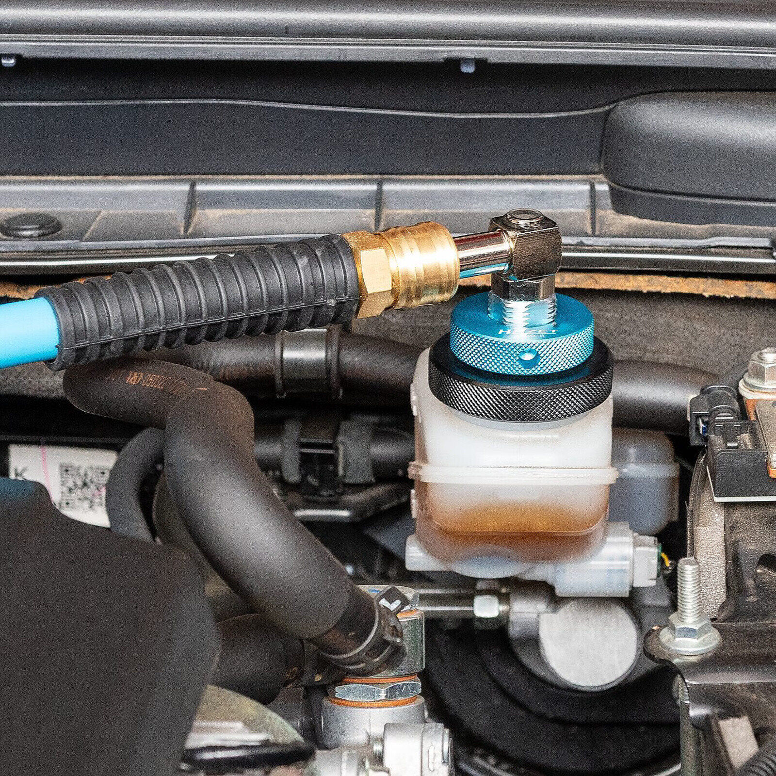 Adaptateur de purge d'air de freins 10 pièces avec raccord pivotant 360° HAZET - 4969-3/10
