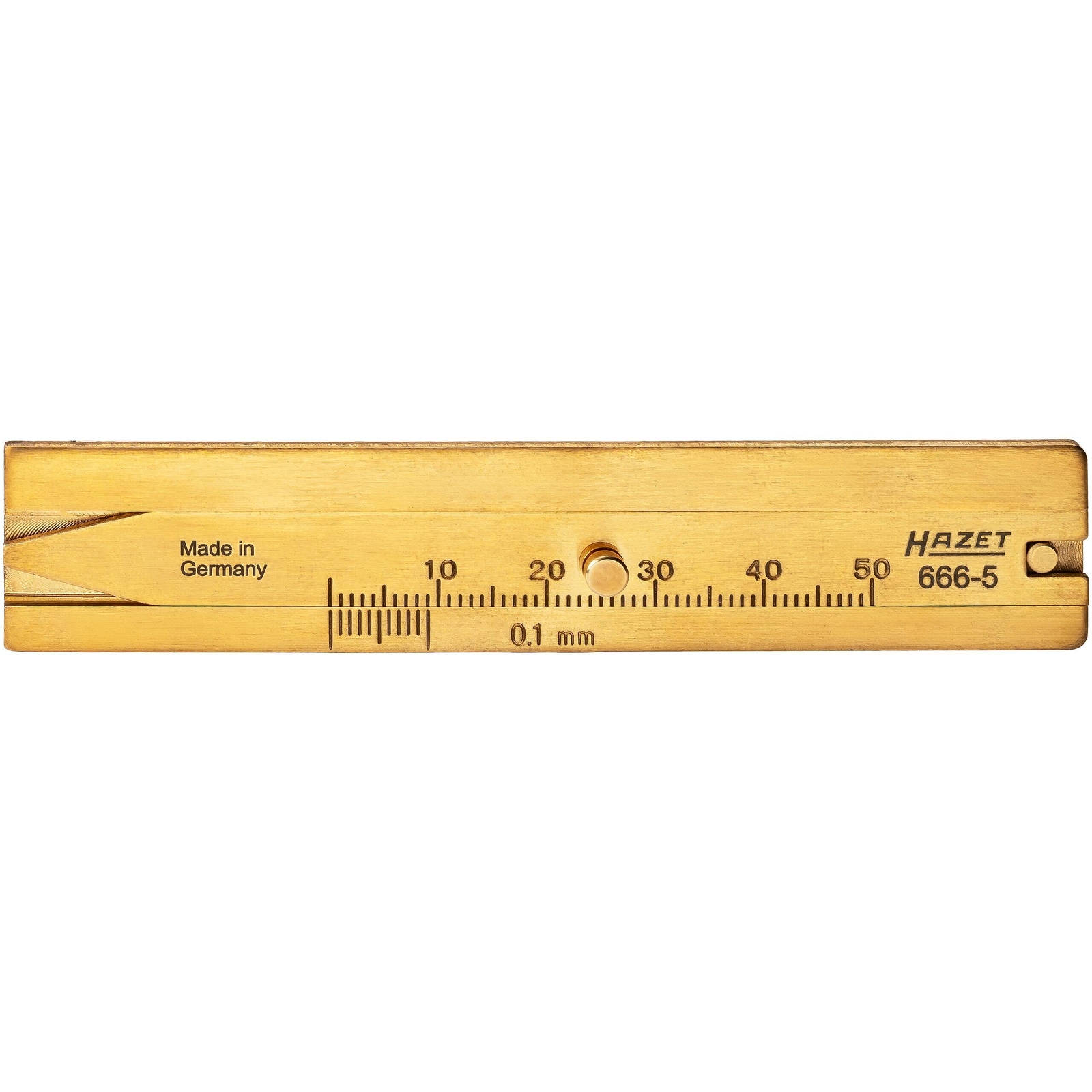 Jauge de profondeur profil pneus 30 mm laiton avec étui HAZET - 666-5