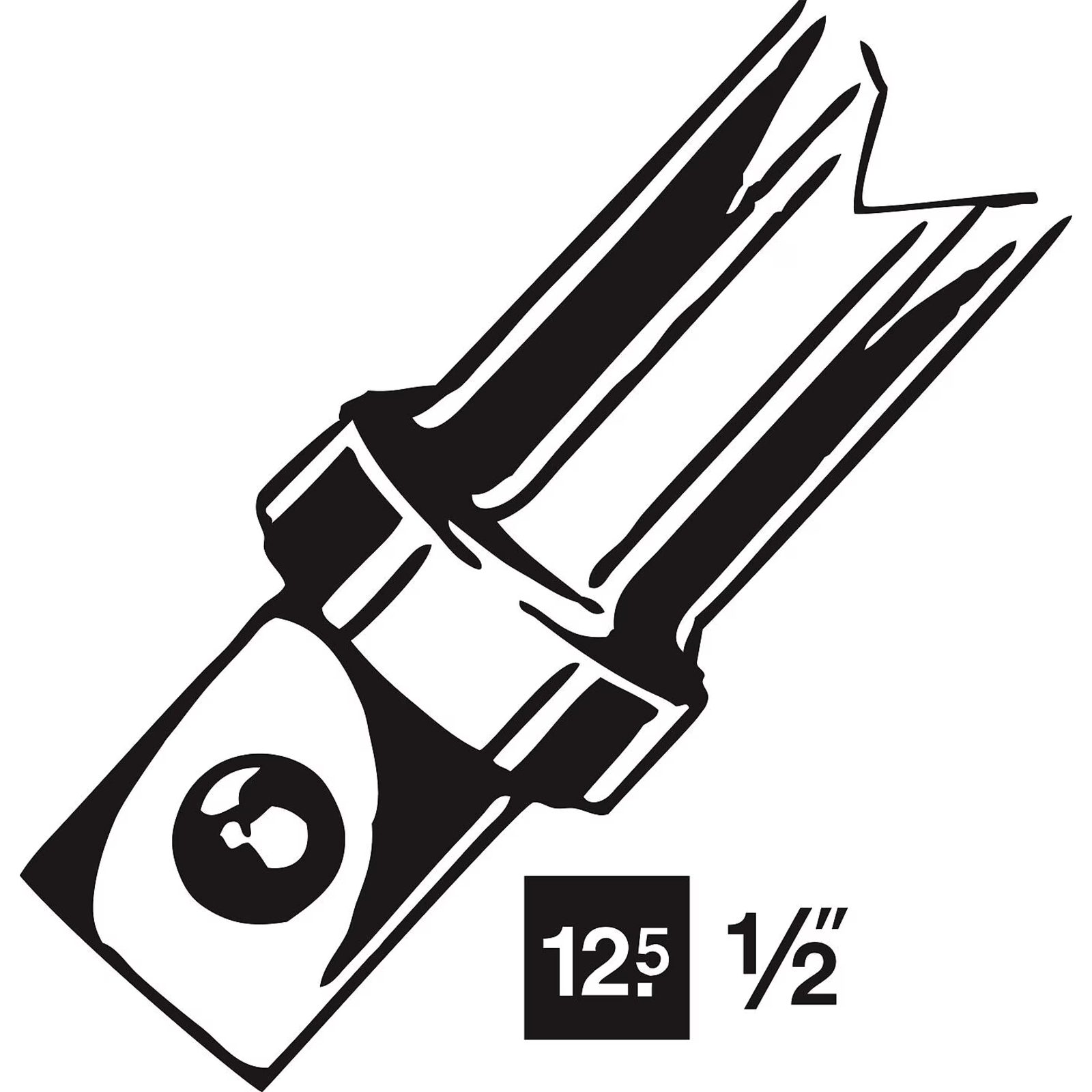 Clé en croix 17 x 19 x 22 mm carré mâle 12,5 mm pour douilles série 900 HAZET - 715-01