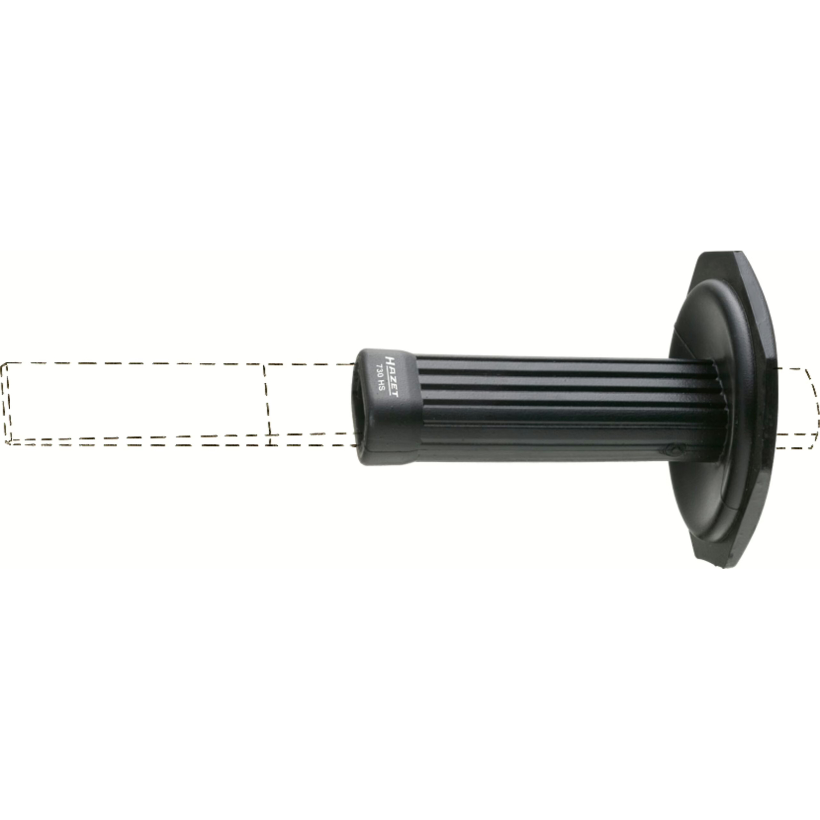Protège-mains pour burins plats 730-6 - 7 - 8 en plastique résistant au choc HAZET - 730HS