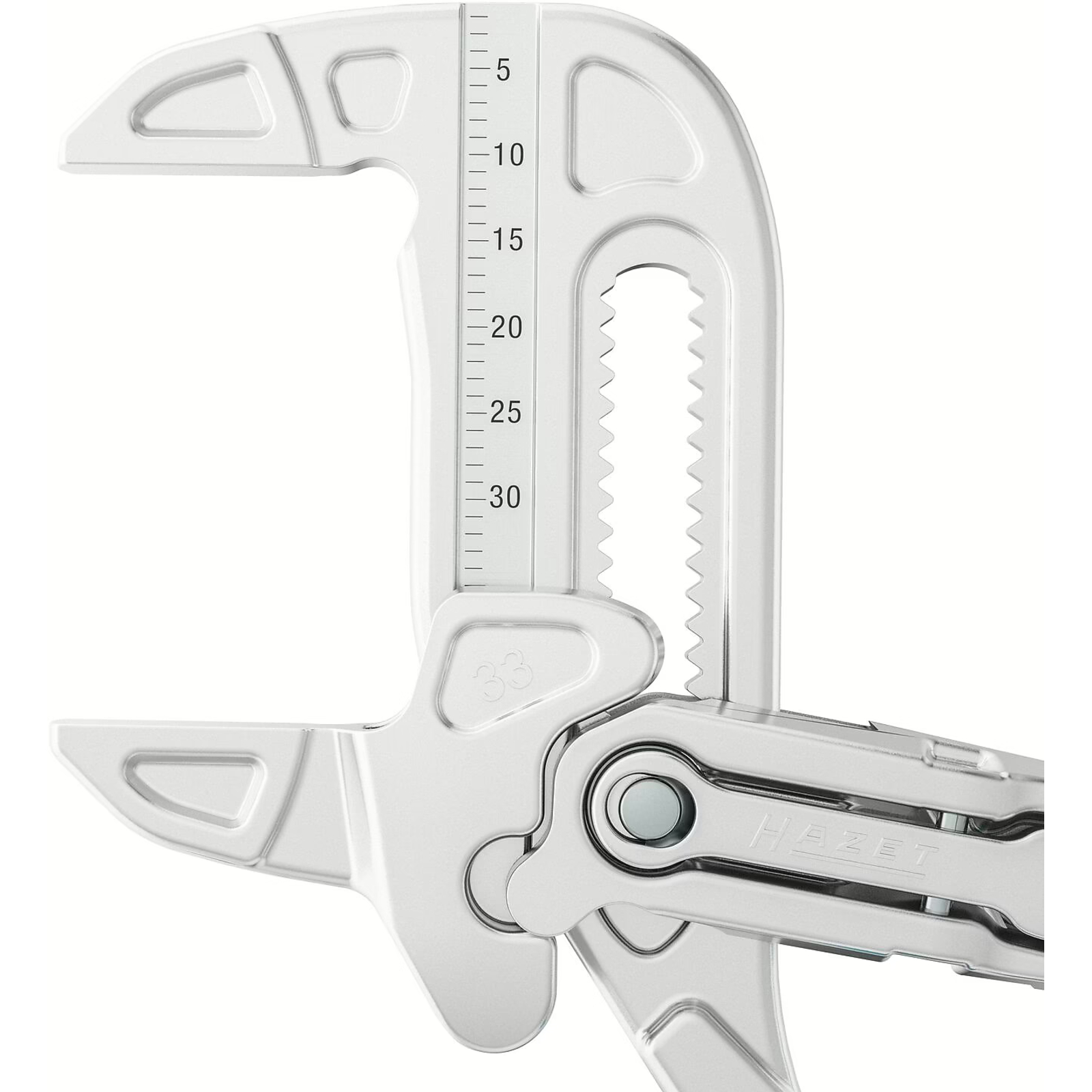 Pince-clé capacité serrage 33 mm charnière entrepassée HAZET - 762-15