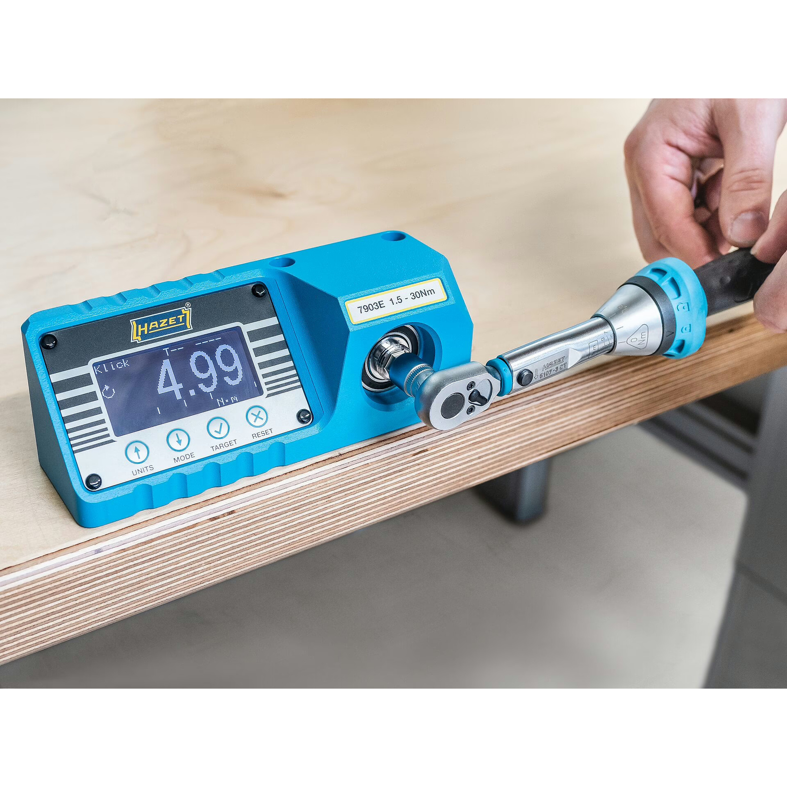 Appareil de contrôle de couple électronique 1,5–30 Nm avec adaptateur HAZET - 7903E