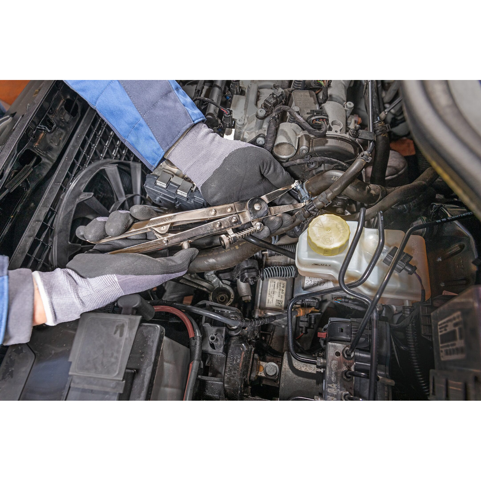 Pince colliers à ressort 90 mm mâchoires fixes auto-bloquantes 320 mm HAZET - 798-10