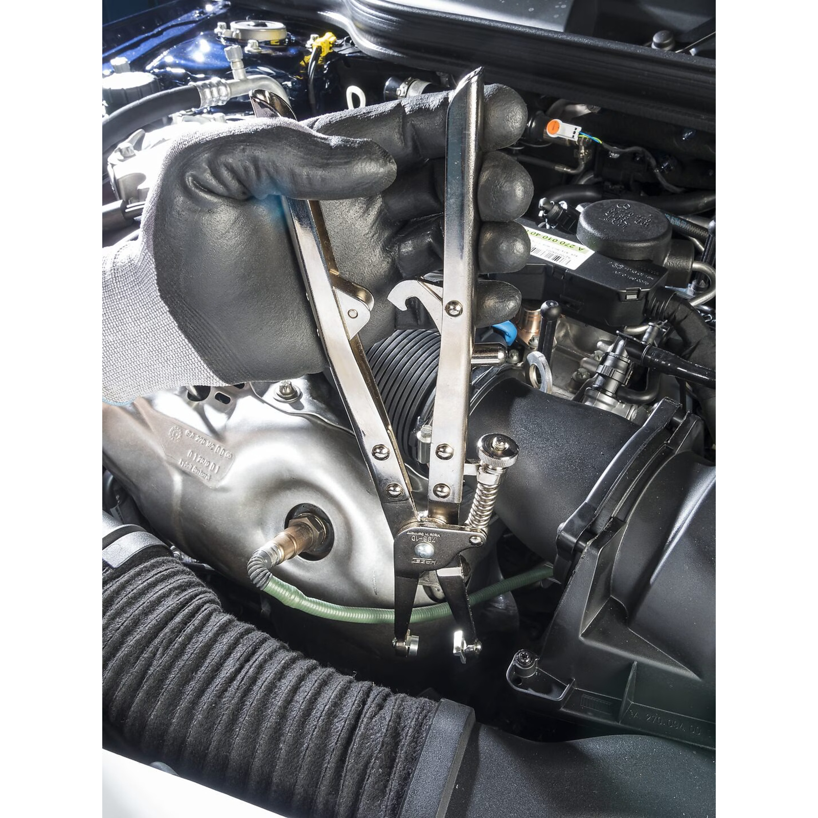 Pince colliers à ressort 90 mm mâchoires fixes auto-bloquantes 320 mm HAZET - 798-10