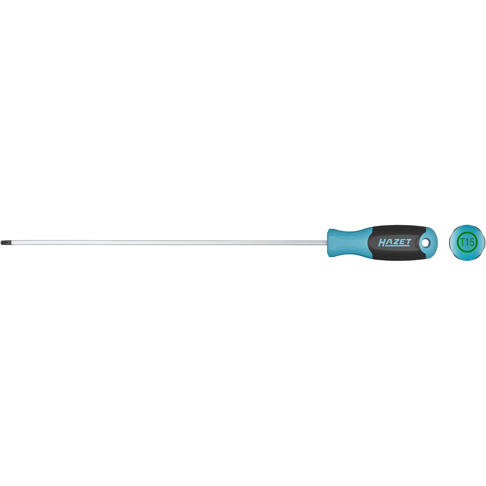 Tournevis TORX T15 lame ronde 330 mm manche antidérapant 3 composants HAZET - 811LG-T15