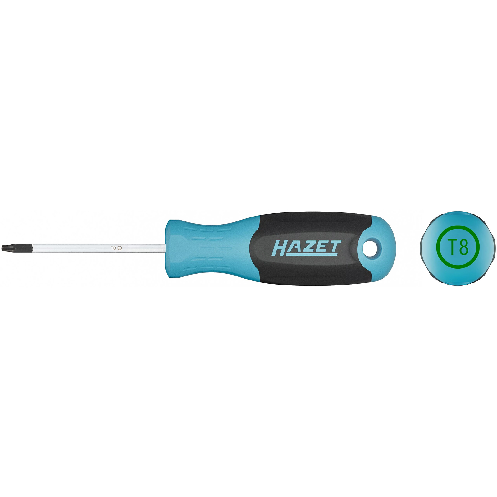 Tournevis profil TORX intérieur taille T8 manche 3 composants antidérapant HAZET - 811-T8