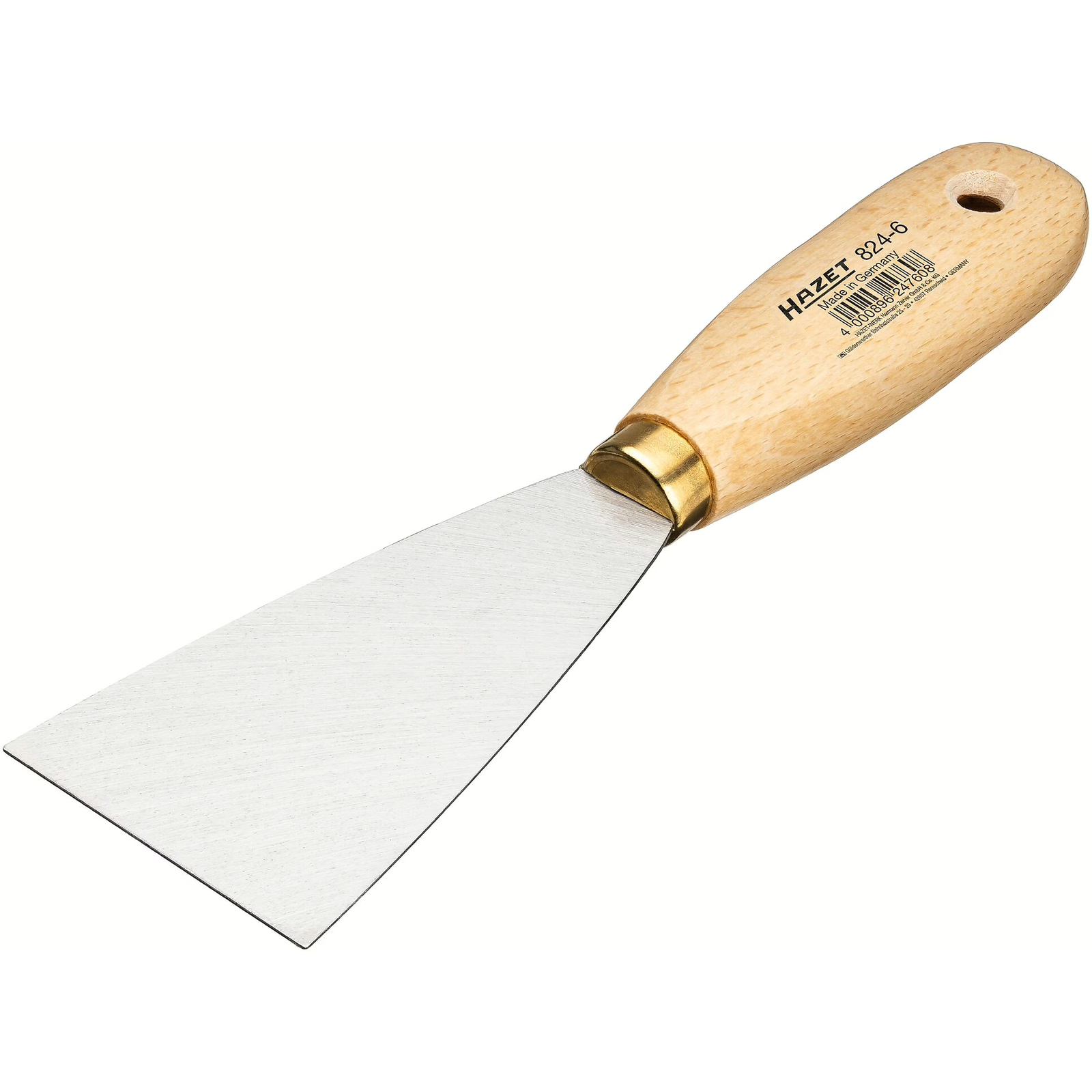 Spatule de peintre lame flexible 60 mm avec manche plat verni HAZET - 824-6