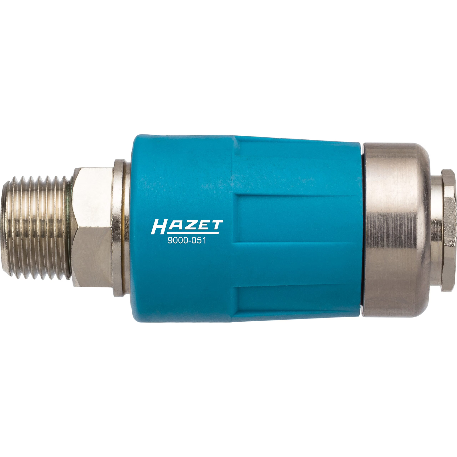 Accouplement de sécurité air comprimé filetage 16,41 mm 3/8″ laiton nickelé HAZET - 9000-051