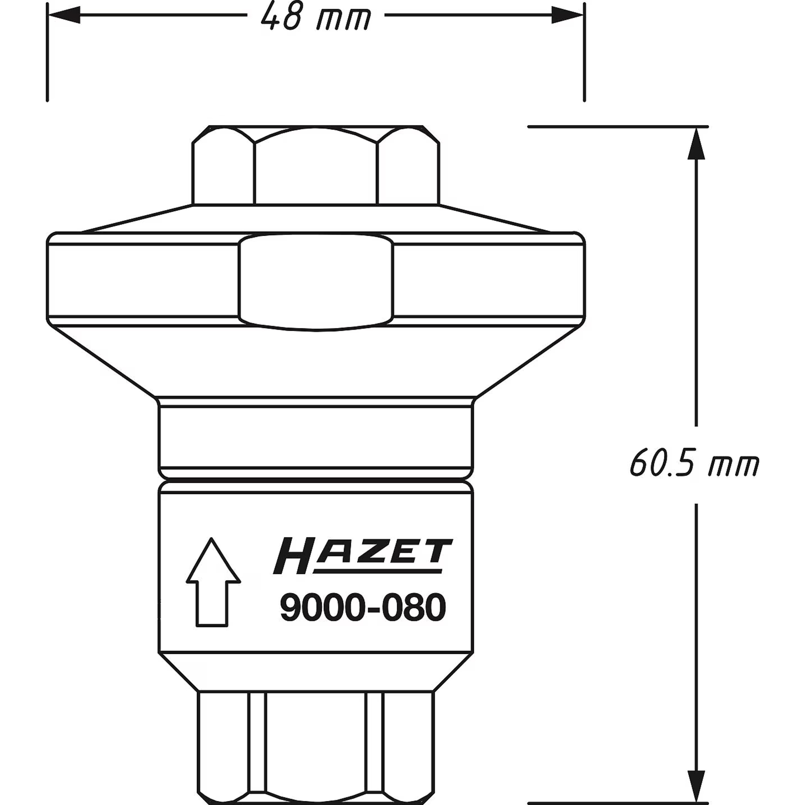 Réducteur de pression air comprimé 10 bar 6,3 bar avec adaptateur HAZET - 9000-080