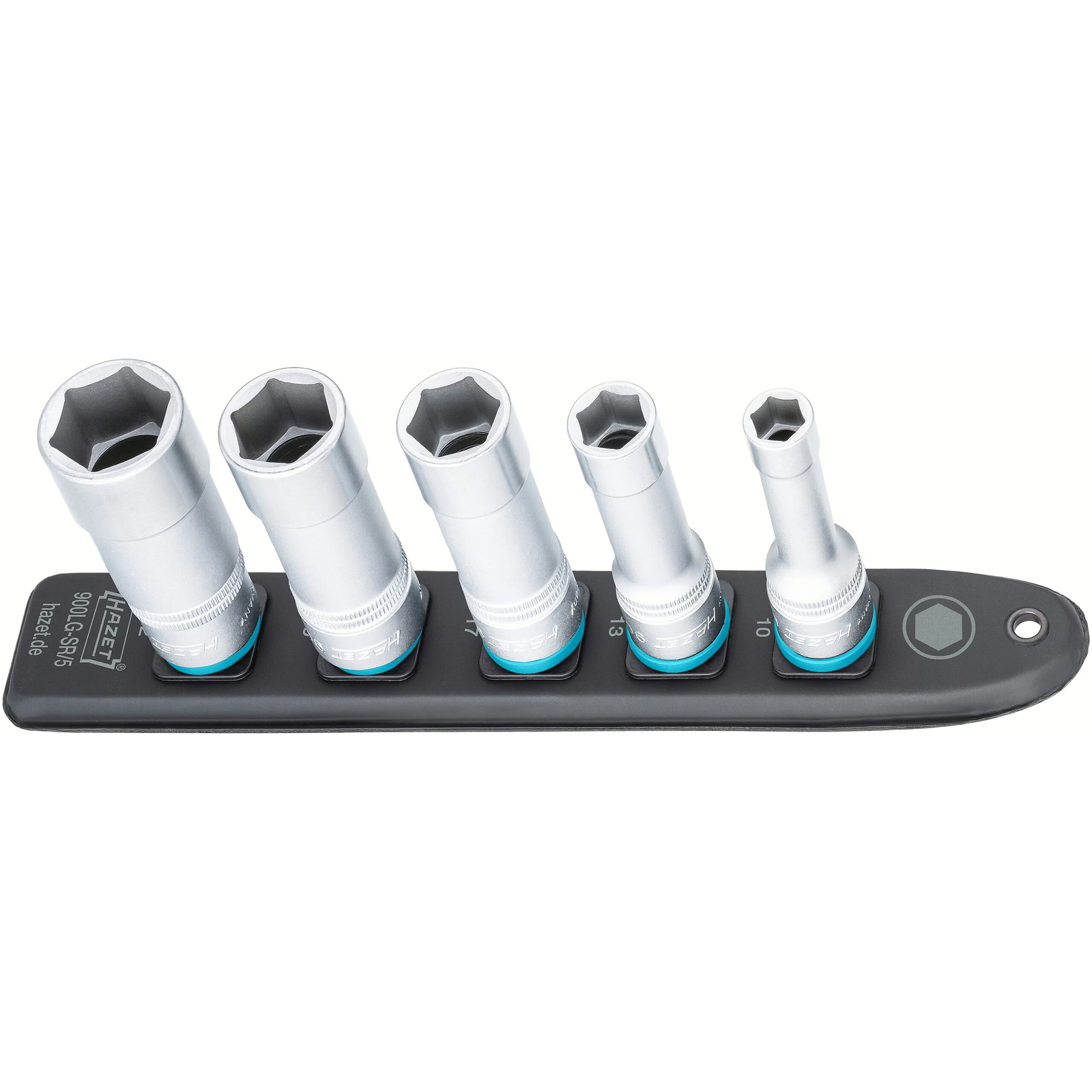 SmartRail barre enfichable plastique 1/2 pouce carrée creuse forme longue 5 pièces HAZET - 900LG-SR/5