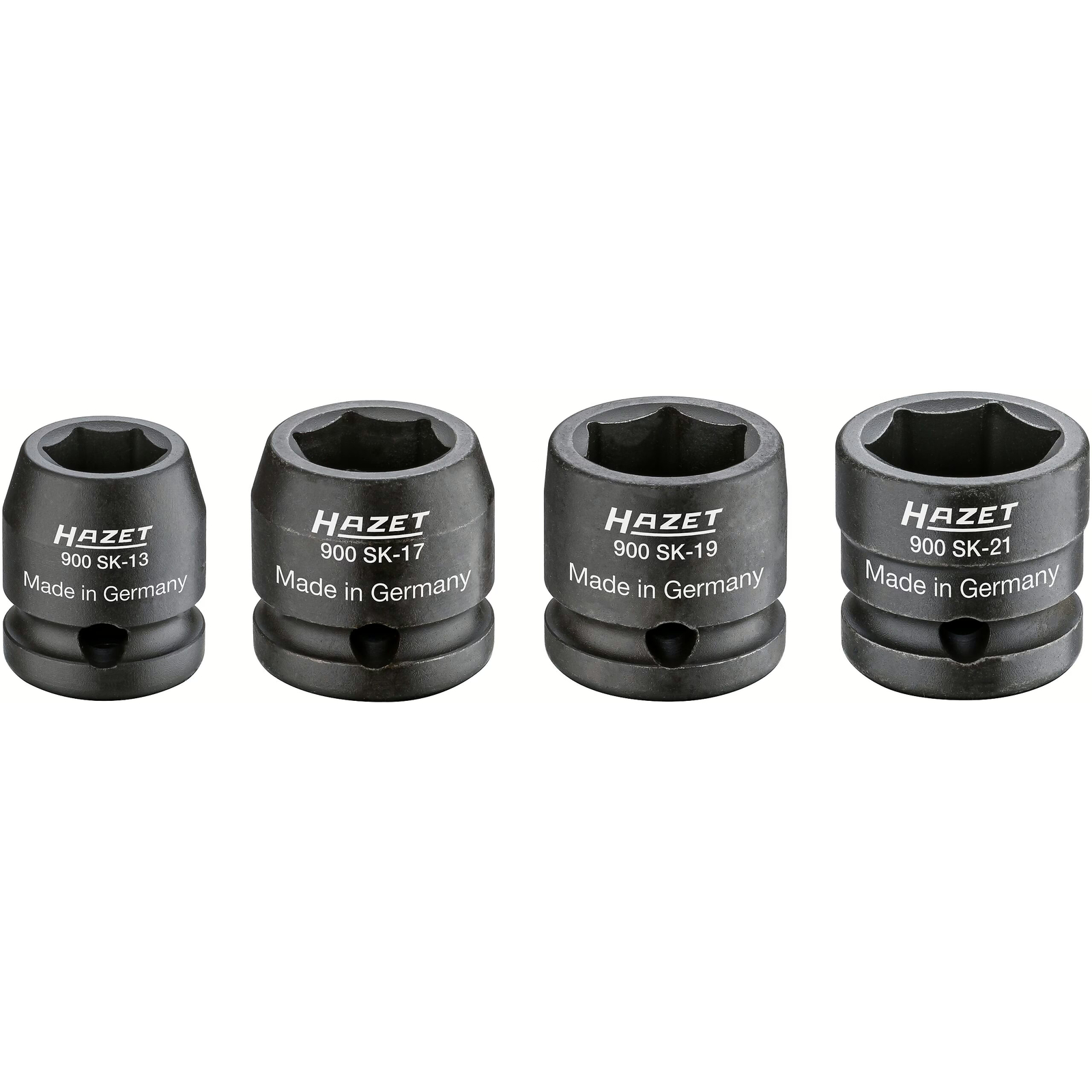 Jeu de douilles à chocs 4 pièces 1/2 pouce 13-17-19-21 mm exécution courte HAZET - 900SK/4