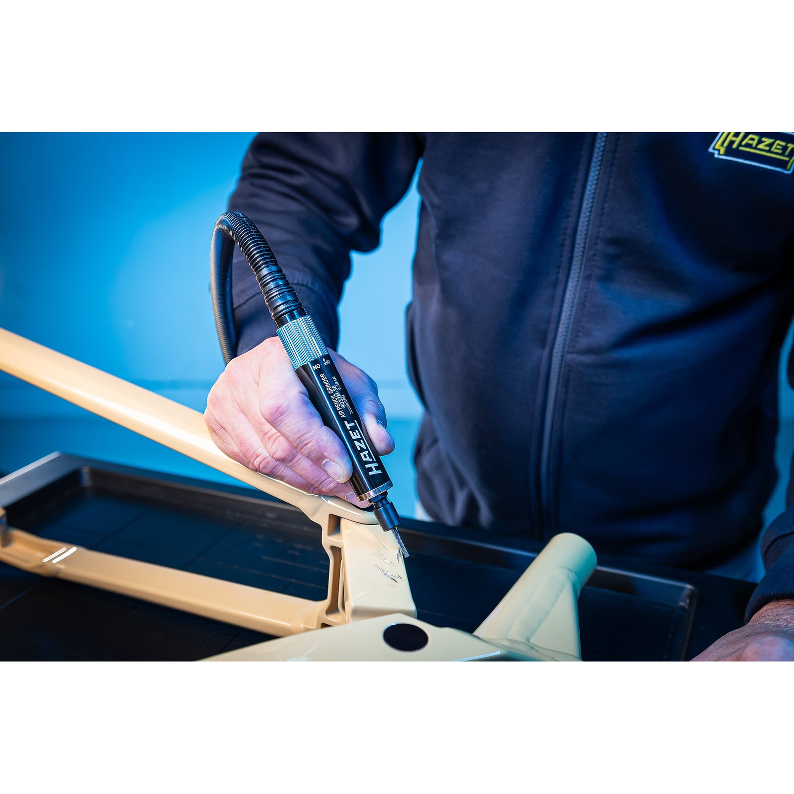 Mini-meuleuse 150 mm mandrin 6 mm avec adaptateur 3 mm HAZET - 9032M-36
