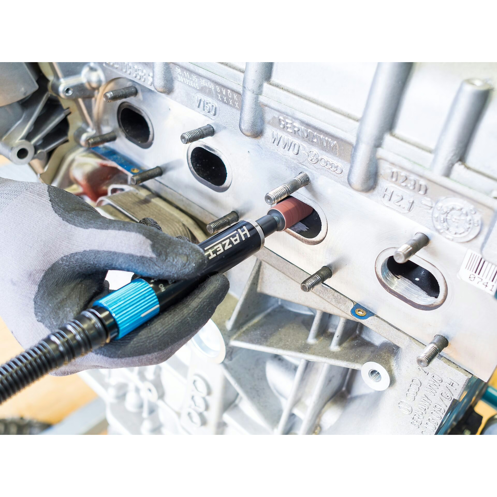 Mini-meuleuse 150 mm mandrin 6 mm avec adaptateur 3 mm HAZET - 9032M-36
