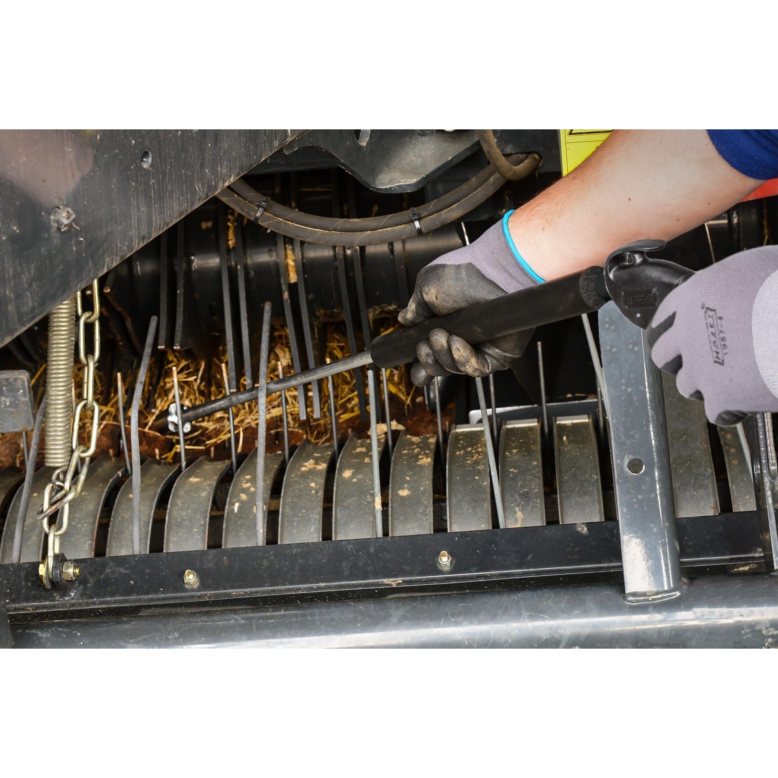 Pistolet de soufflage long 2 pièces avec buse Venturi et jet latéral 90° isolation froide HAZET - 9040LG-3/2