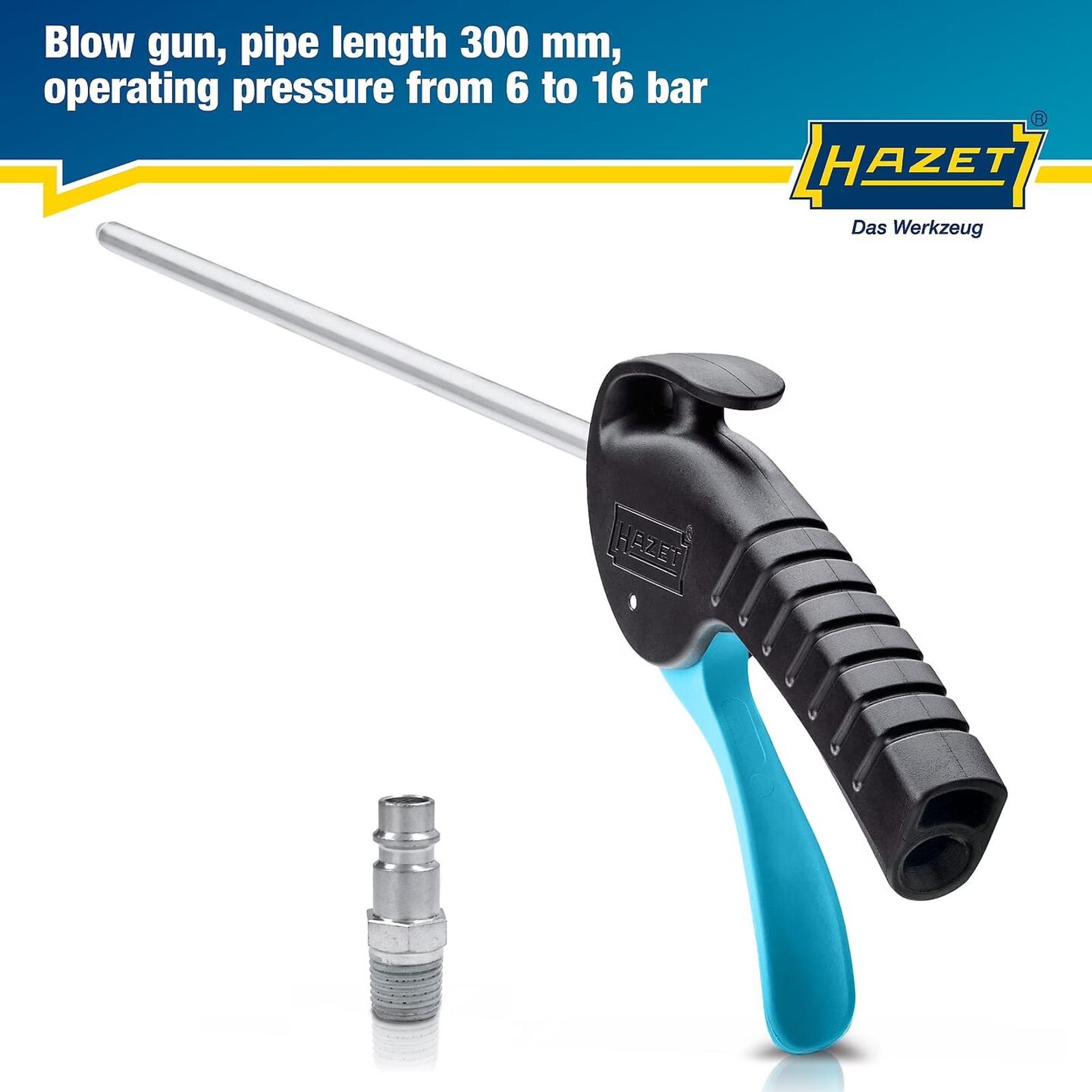 Pistolet de soufflage buse longue 420 mm acier HAZET - 9040P-2