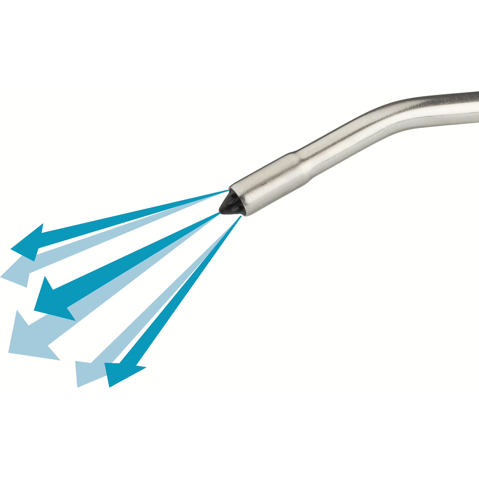 Pistolet de soufflage tube courbé 100 mm 255 mm peu bruyant HAZET - 9040P-3