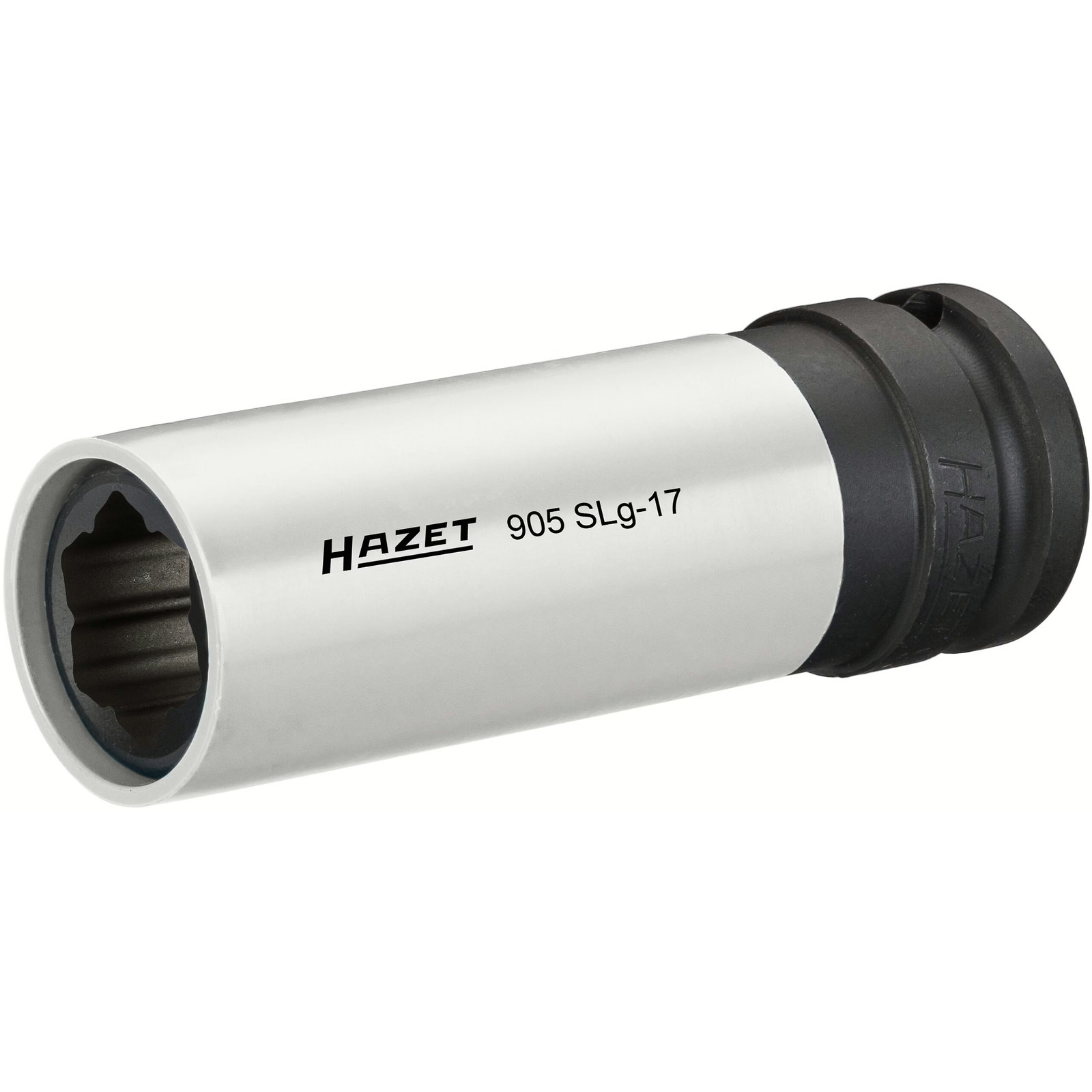 Douille à chocs longue 17 mm profil spécial hybride 1/2 pouce pour roues Mercedes-Benz HAZET - 905SLG-17