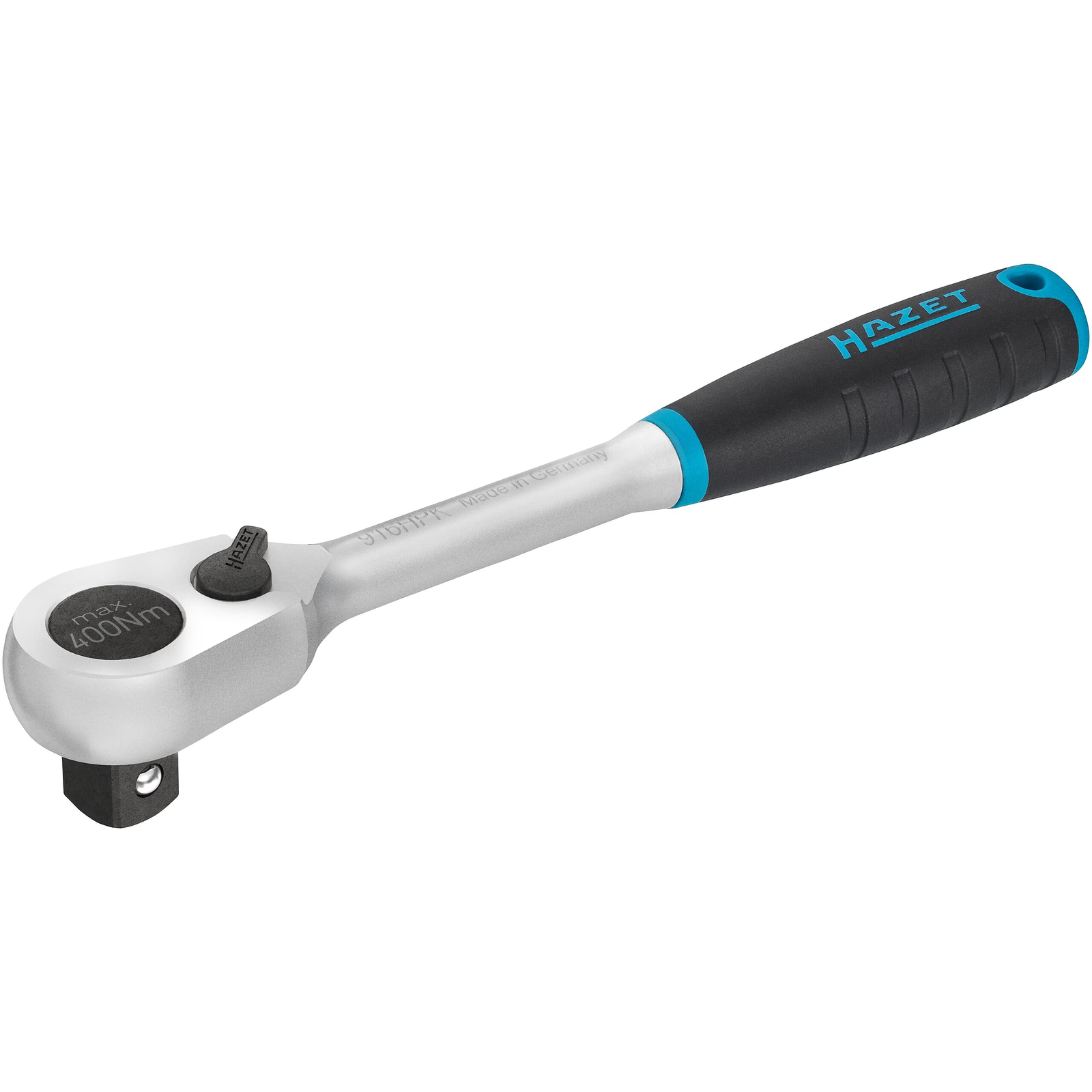 Cliquet réversible denture fine HiPer court 200 mm carré massif 1/2 pouce 90 dents HAZET - 916HPK