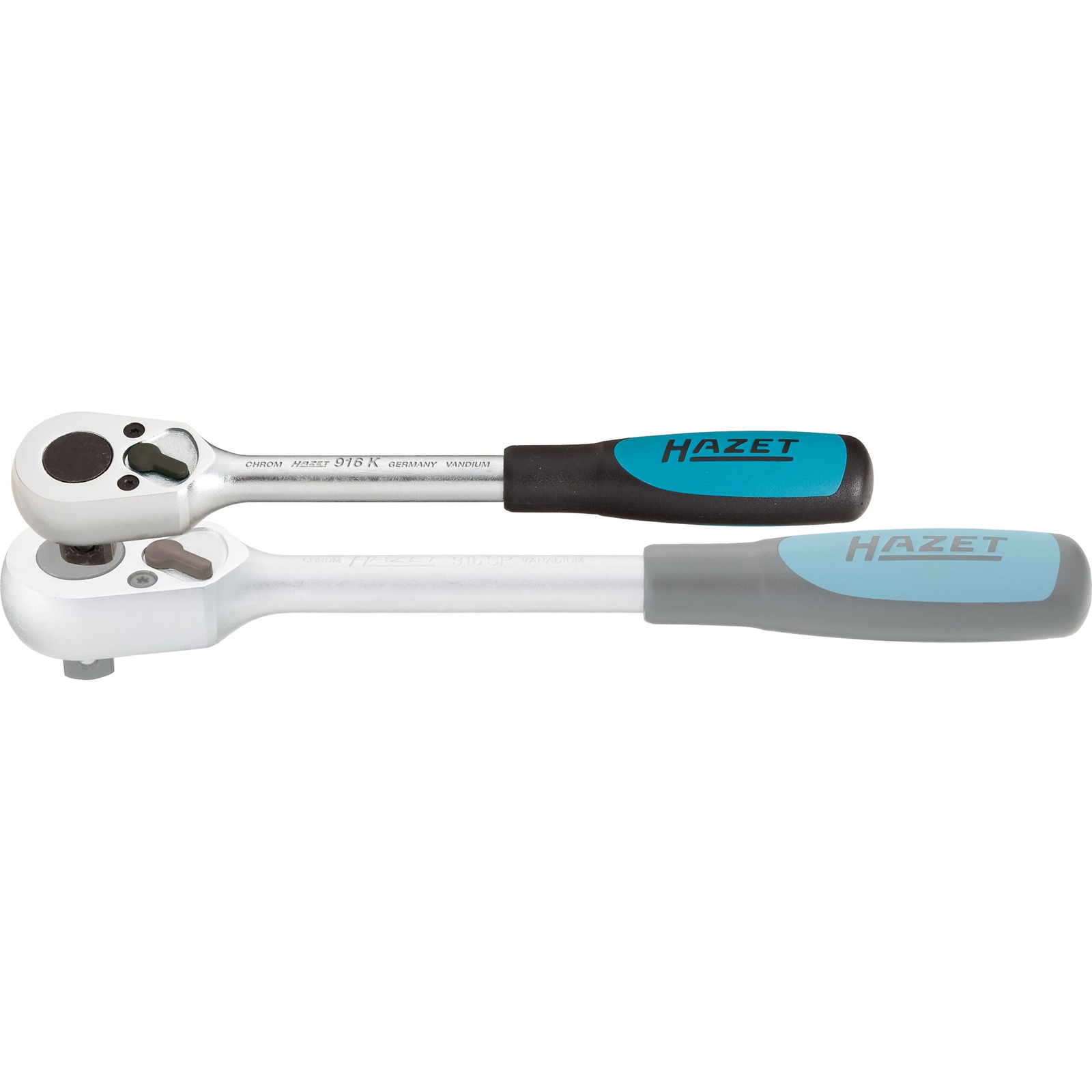 Cliquet réversible court 1/2 pouce 199 mm manche bimatière HAZET - 916K