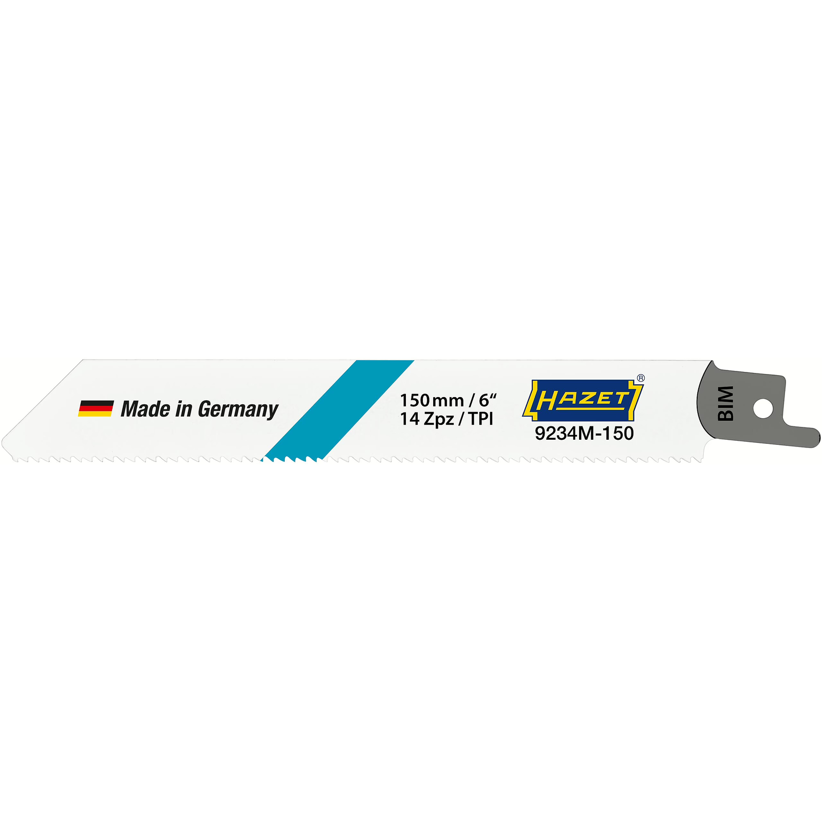 Jeu de lames de scie sabre flexibles 150 mm 5 pièces pour acier et métaux HAZET - 9234M-150/5