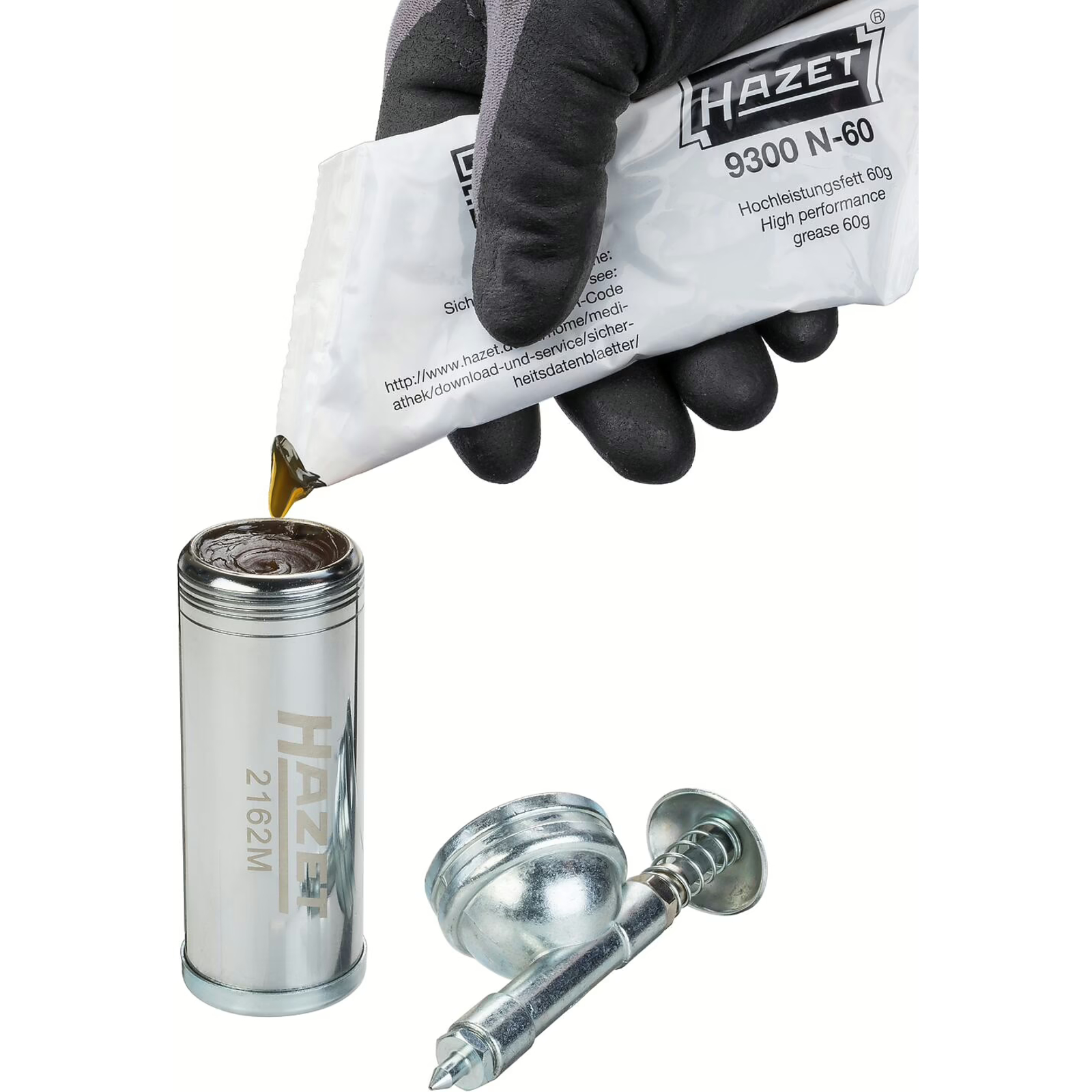 Graisse haute performance 60 ml pour clés à chocs mécanisme marteaux jumelés HAZET - 9300N-60