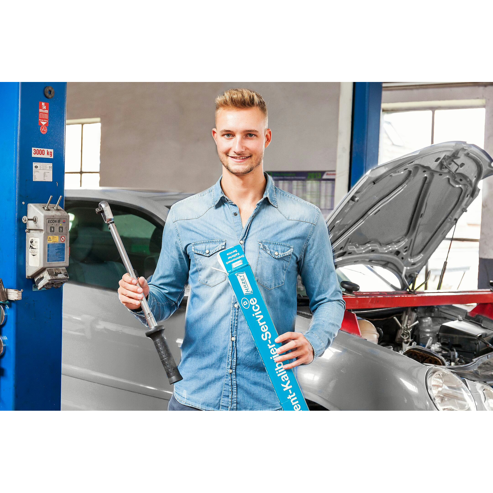 Coffret de service pour clé dynamométrique 6150-6160-6170 avec étalonnage et réparation HAZET - SP-30