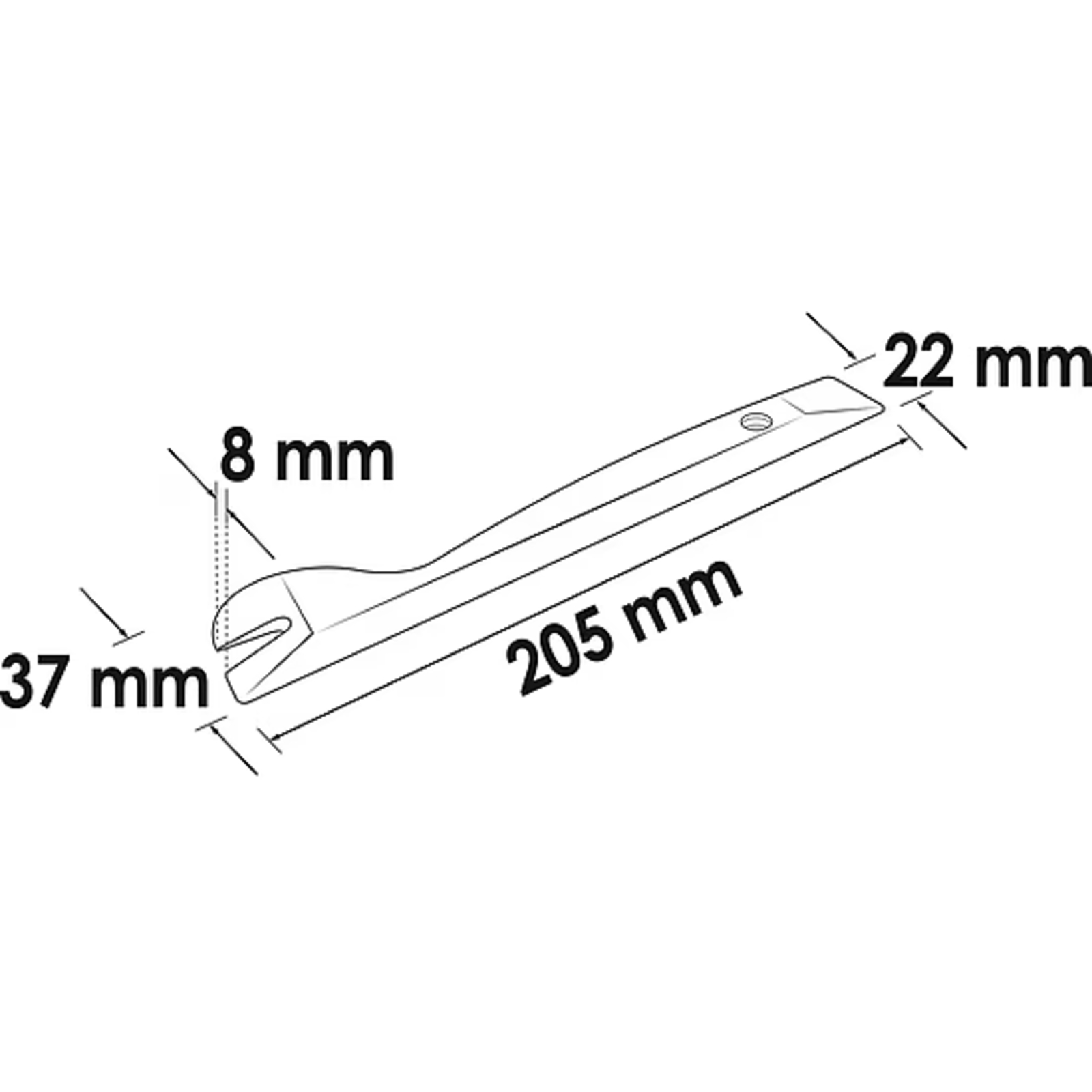 Levier de démontage et déclipseur dentelé  VIGOR - V1371-6