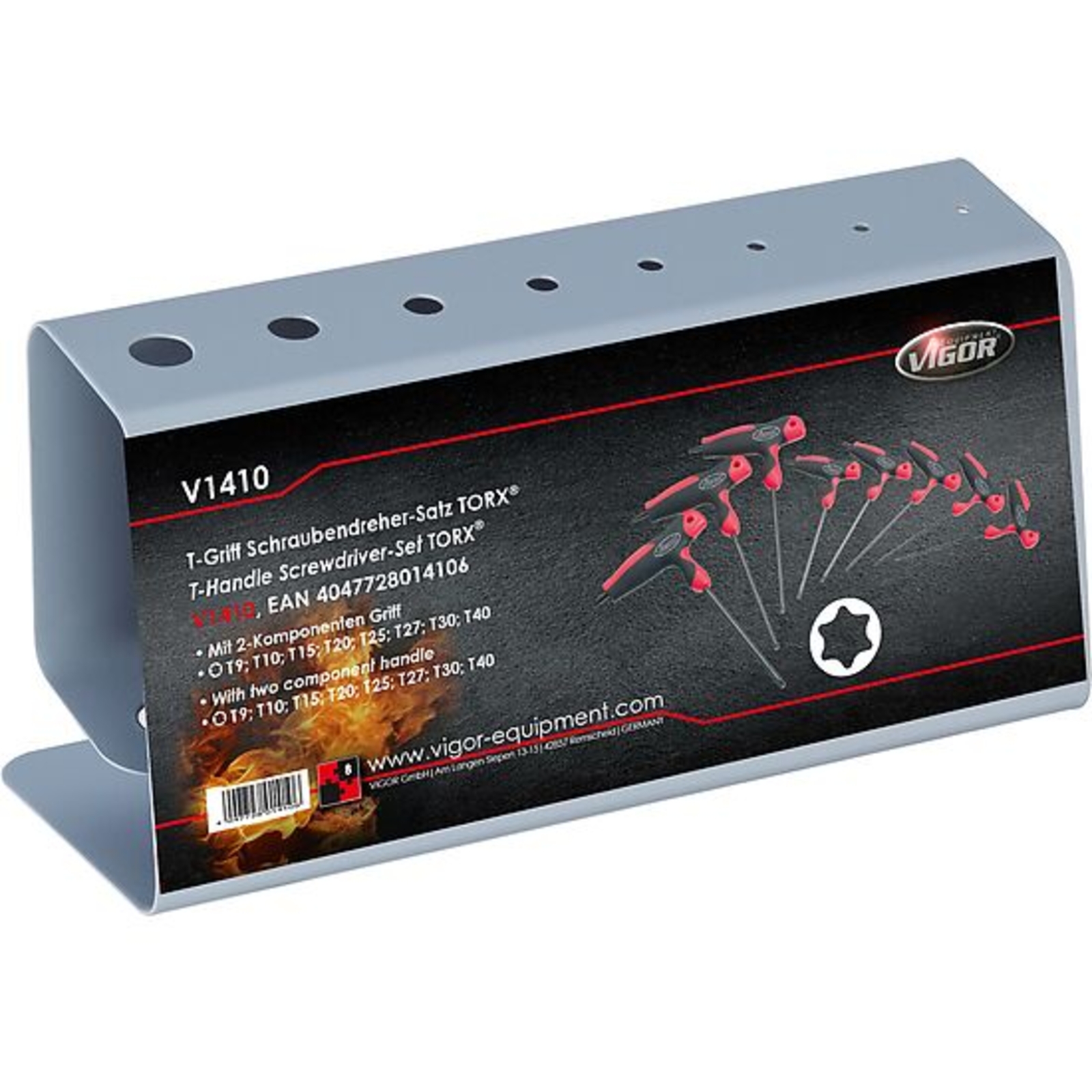 Jeu de tournevis manche en T  VIGOR - V1410