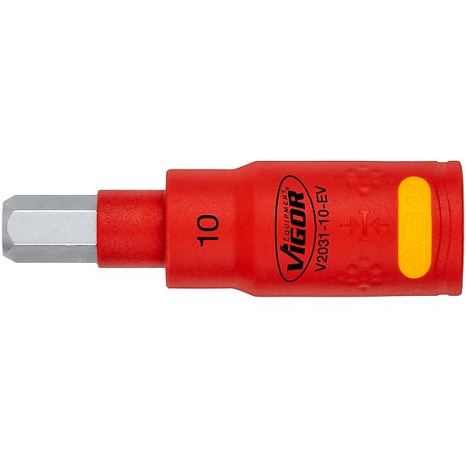 Embout-tournevis (bit) pour véhicules électriques pour véhicules électriques 6 pans intérieurs 3⁄8″  VIGOR - V2031-10-EV