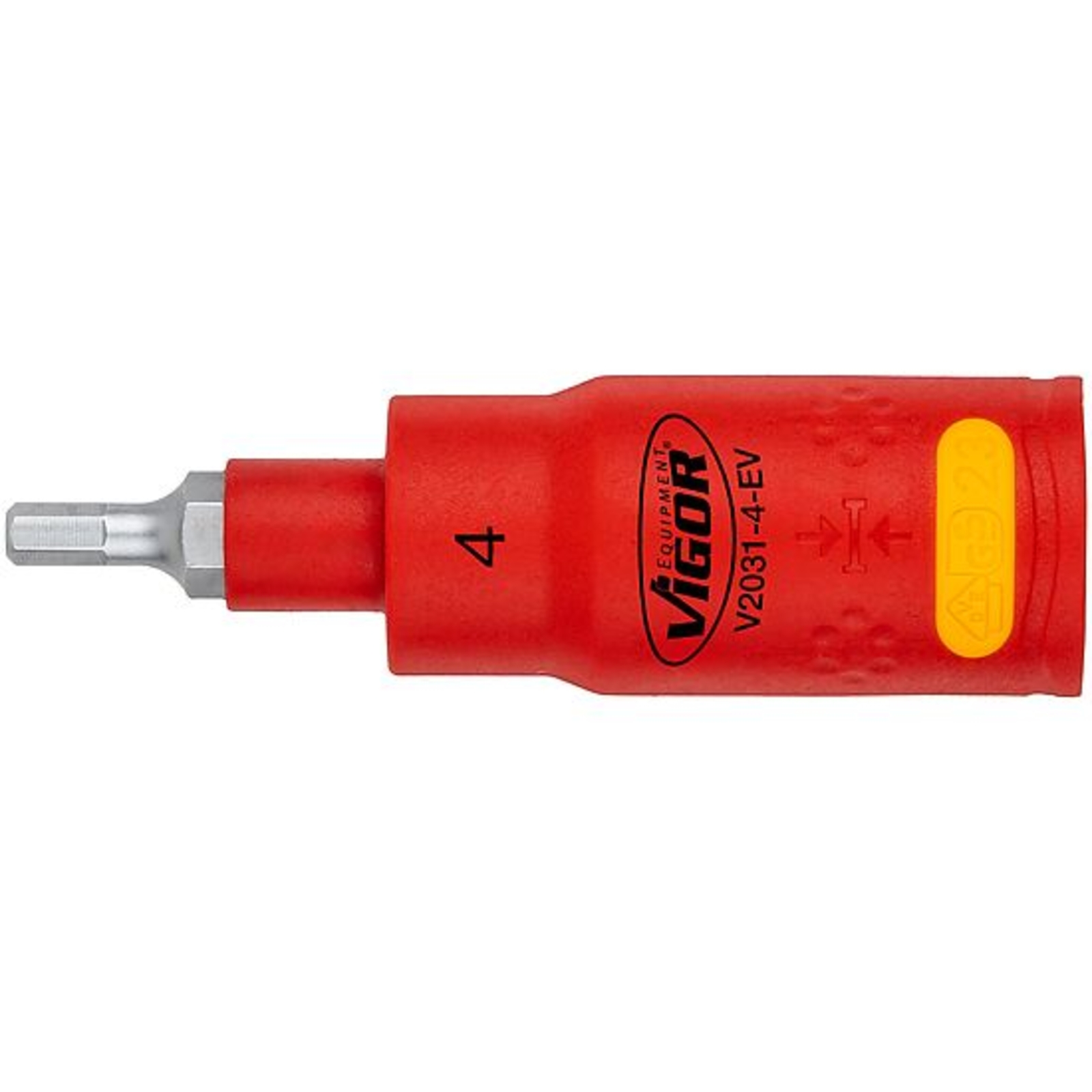Embout-tournevis (bit) pour véhicules électriques pour véhicules électriques 6 pans intérieurs 3⁄8″  VIGOR - V2031-4-EV