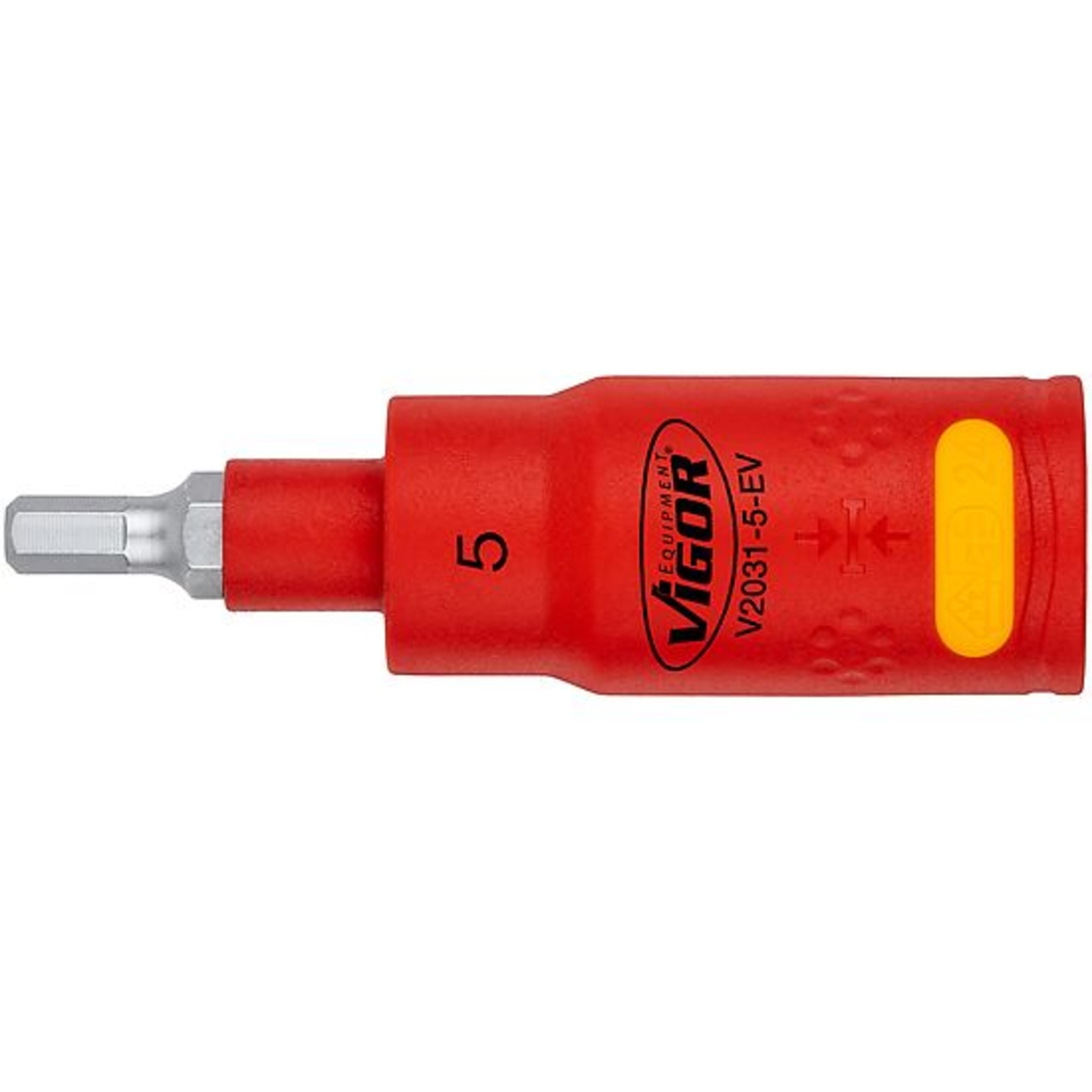 Embout-tournevis (bit) pour véhicules électriques pour véhicules électriques 6 pans intérieurs 3⁄8″  VIGOR - V2031-5-EV