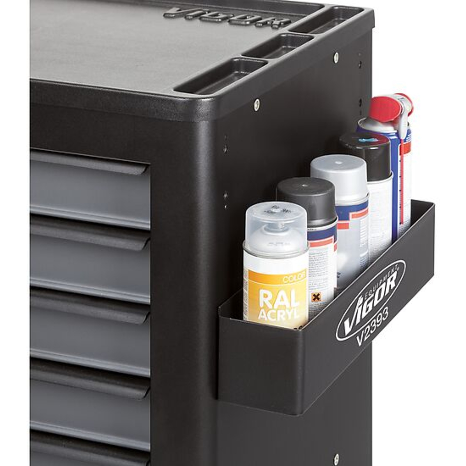 Support pour aérosol pour séries M séries L séries XL séries XD (sauf V4481-X V1901-X) jusqu'à 5 aérosols  VIGOR - V2393