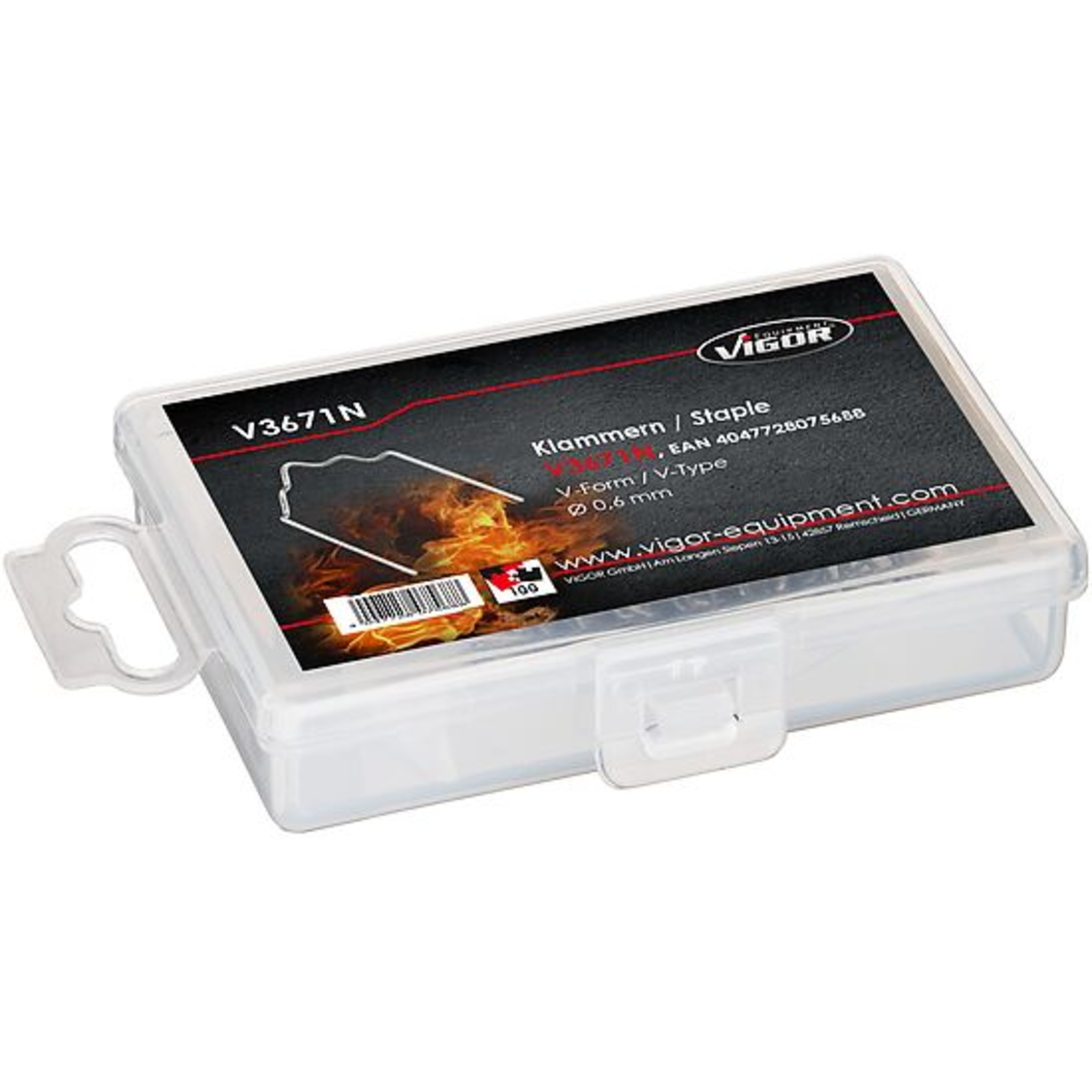 Agrafes de rechange 0,6 mm en forme de V  VIGOR - V3671N