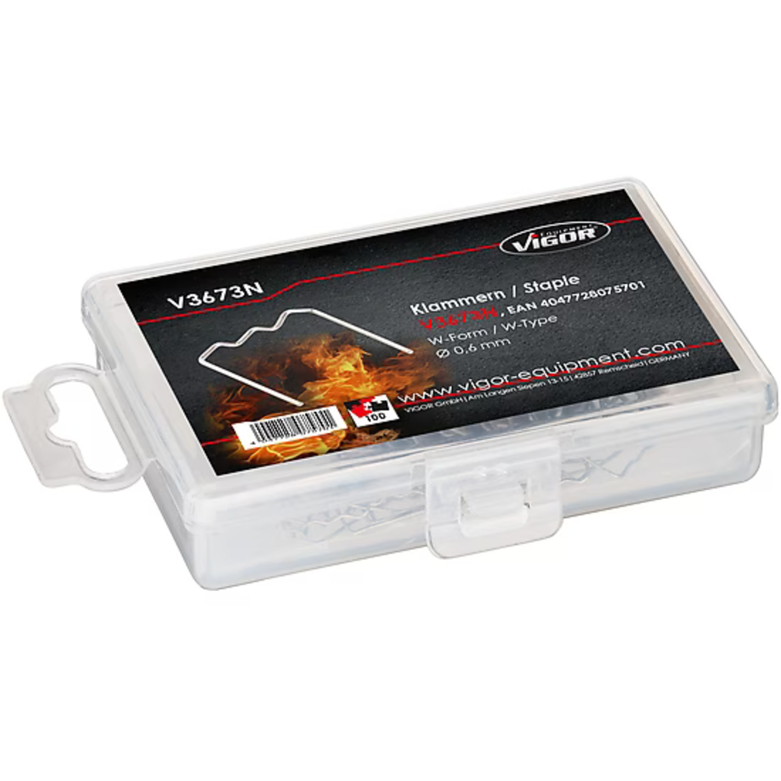 Agrafes de rechange 0,6 mm en forme de W  VIGOR - V3673N