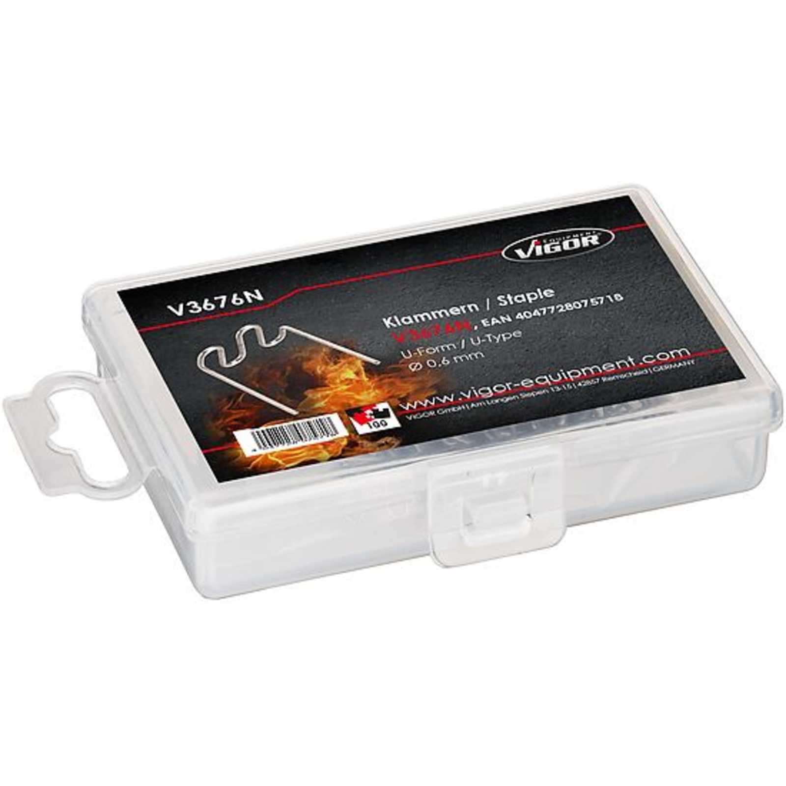 Agrafes de rechange 0,6 mm en forme de U  VIGOR - V3676N