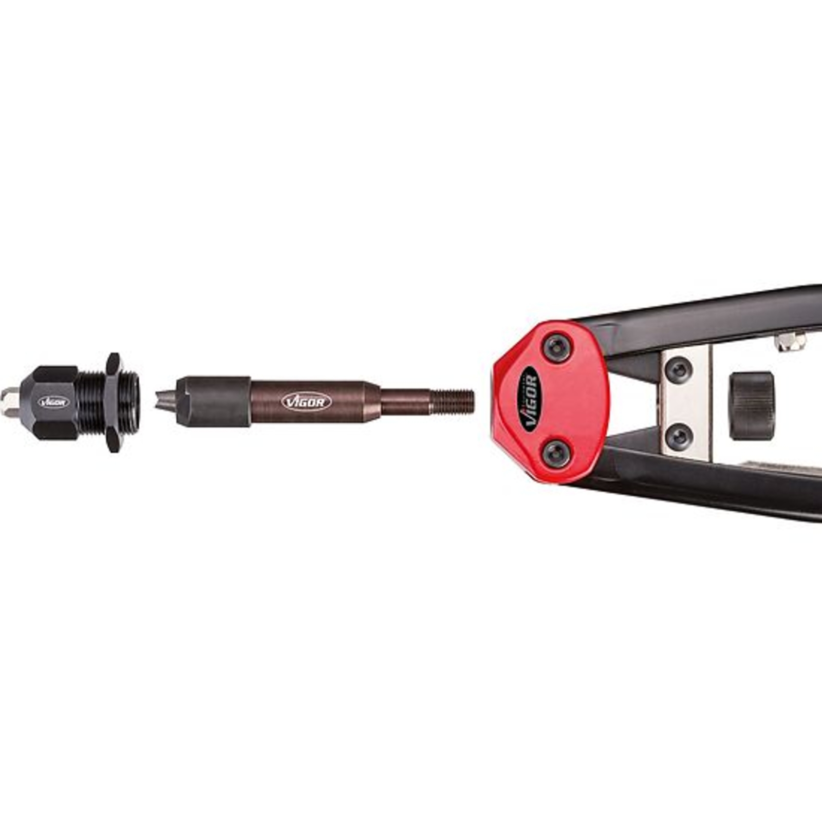 Pince à riveter pour rivets aveugles et écrous à sertir universelle  VIGOR - V3735
