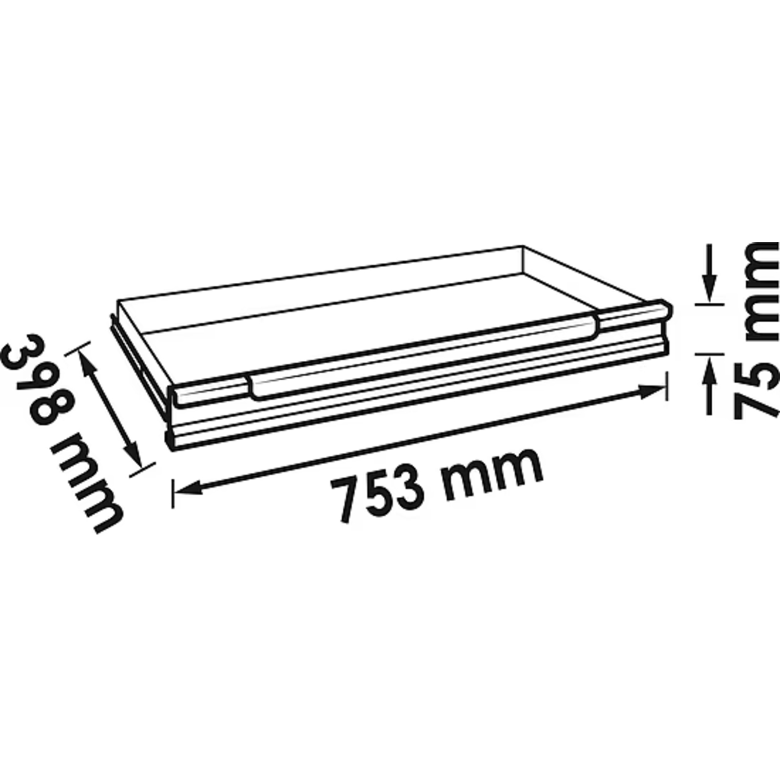 Tiroir plat pour séries XL séries XL Spécial  VIGOR - V4112