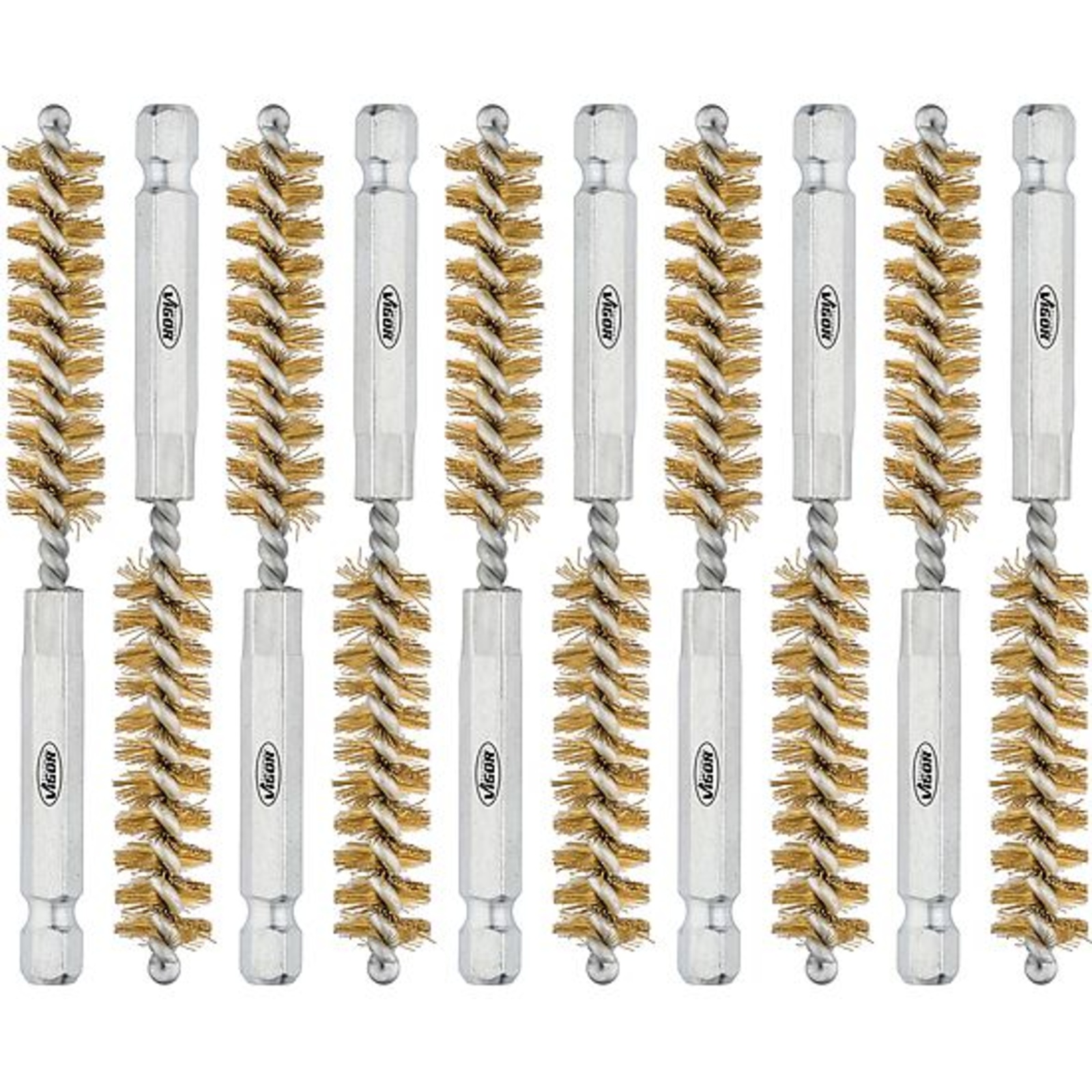 Jeu de brosses en laiton ⌀ 11 mm  VIGOR - V4646M-11