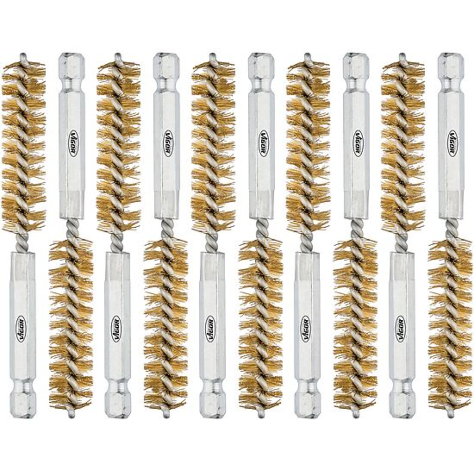 Jeu de brosses en laiton ⌀ 12 mm  VIGOR - V4646M-12