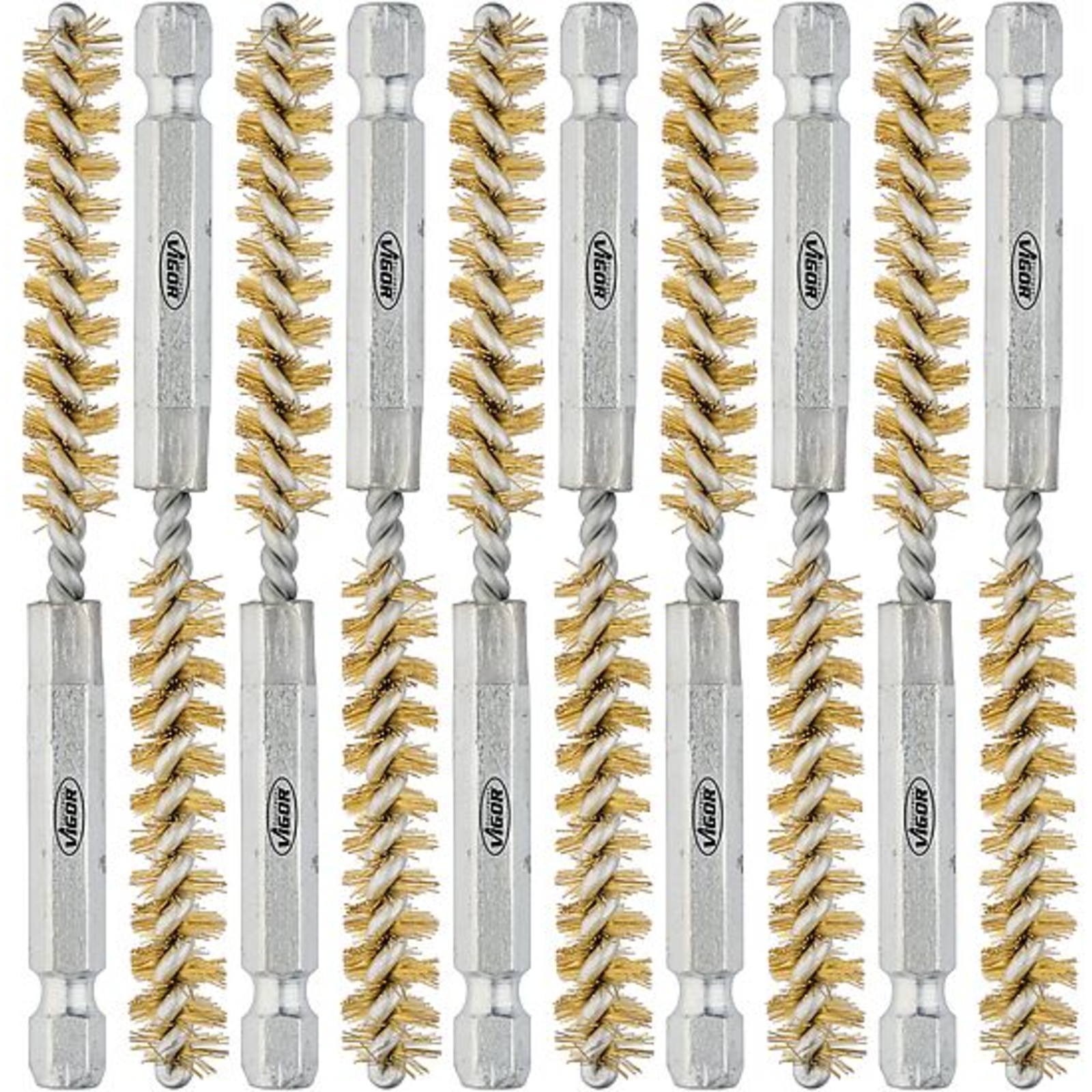 Jeu de brosses en laiton ⌀ 9 mm  VIGOR - V4646M-9