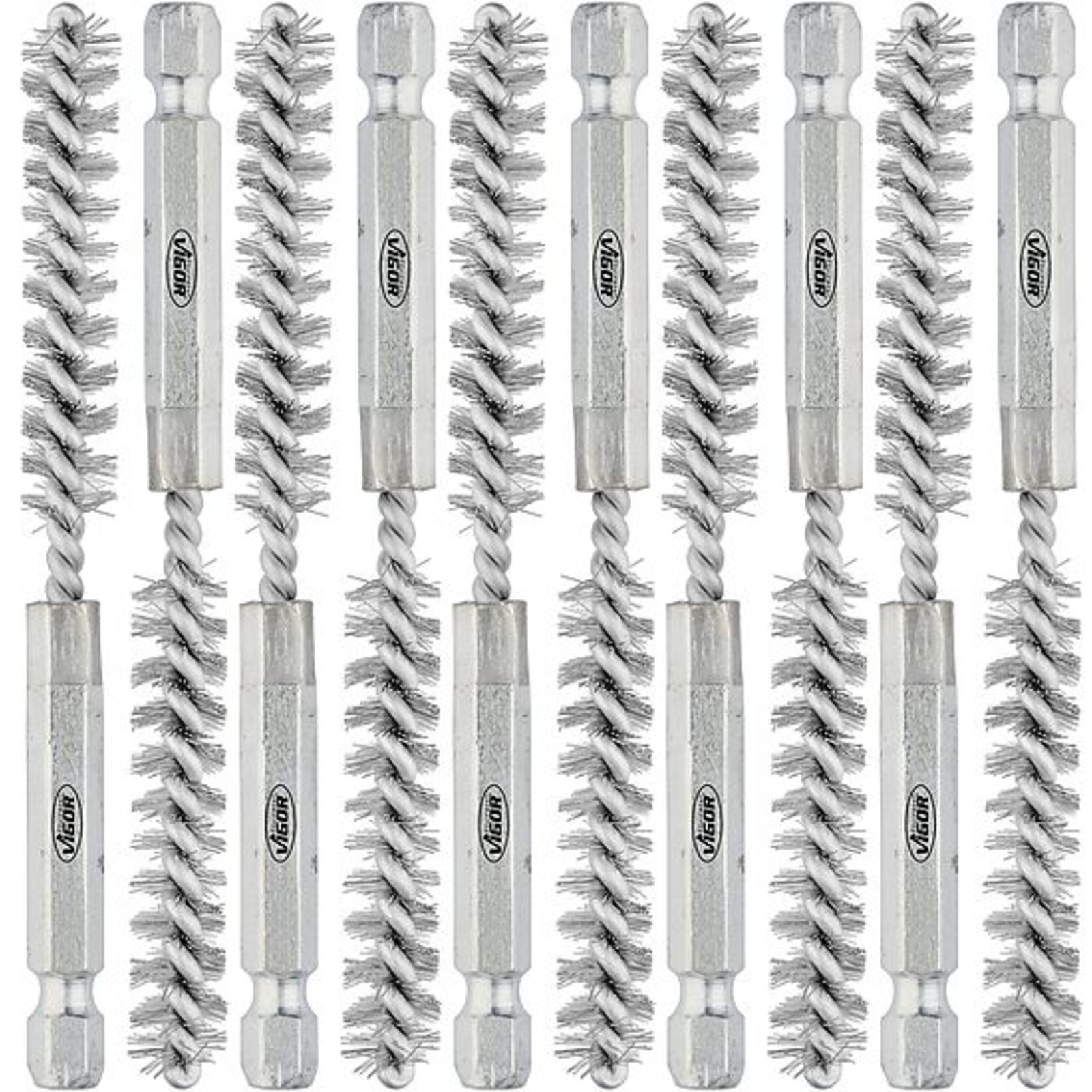 Jeu de brosses en acier ⌀ 9 mm  VIGOR - V4646S-9