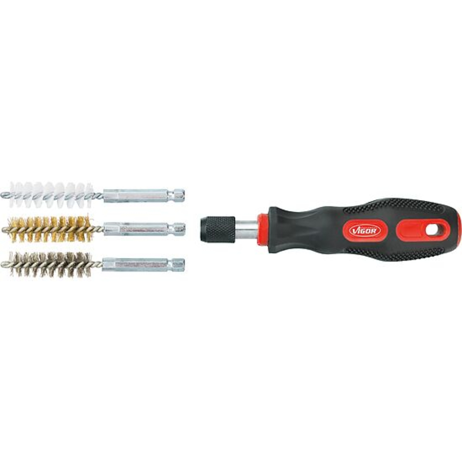 Jeu de brosses V4646 38 pièces  VIGOR - V4646