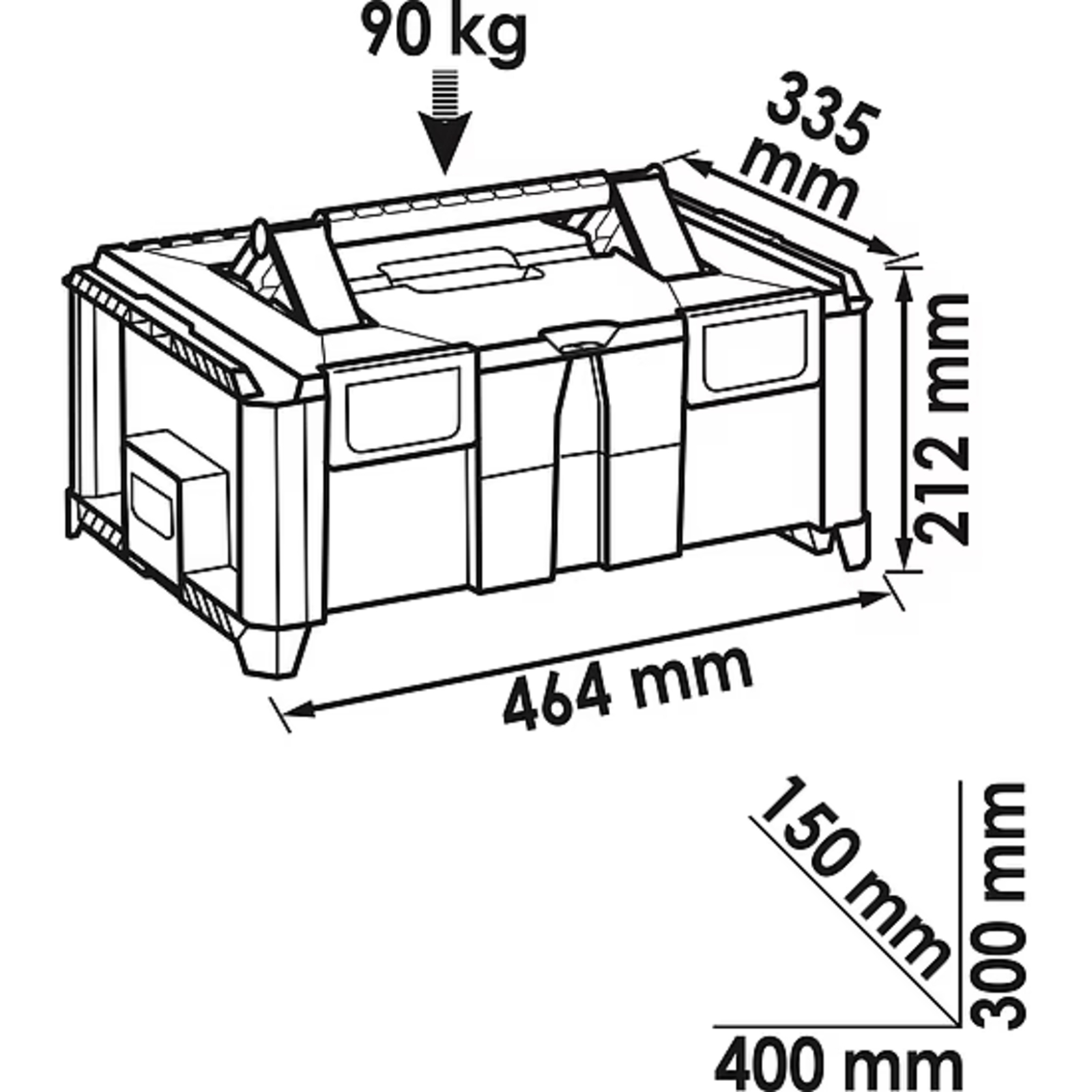 Boîte multiple XL vide  VIGOR - V4700-XL