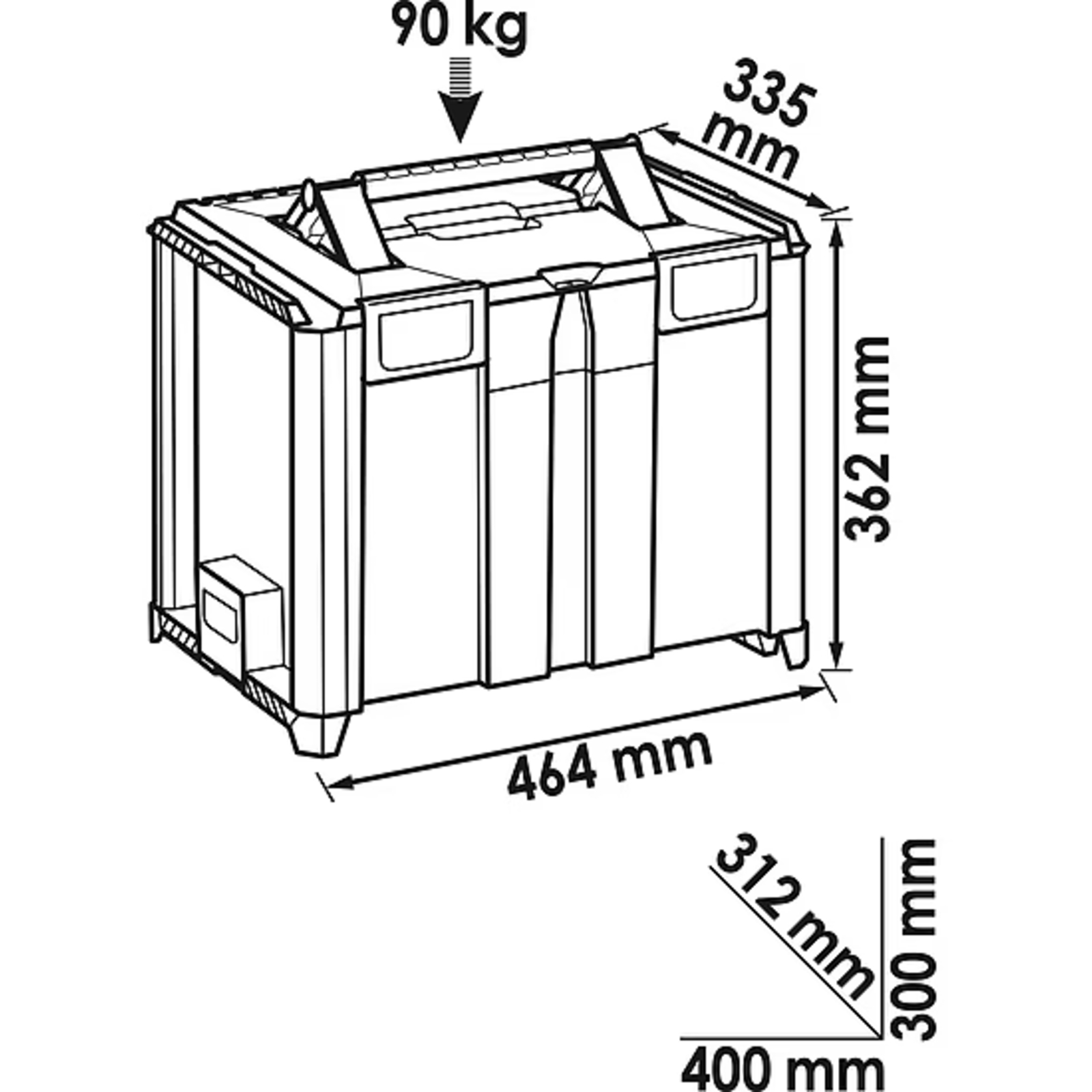 Boîte multiple XXL vide  VIGOR - V4700-XXL