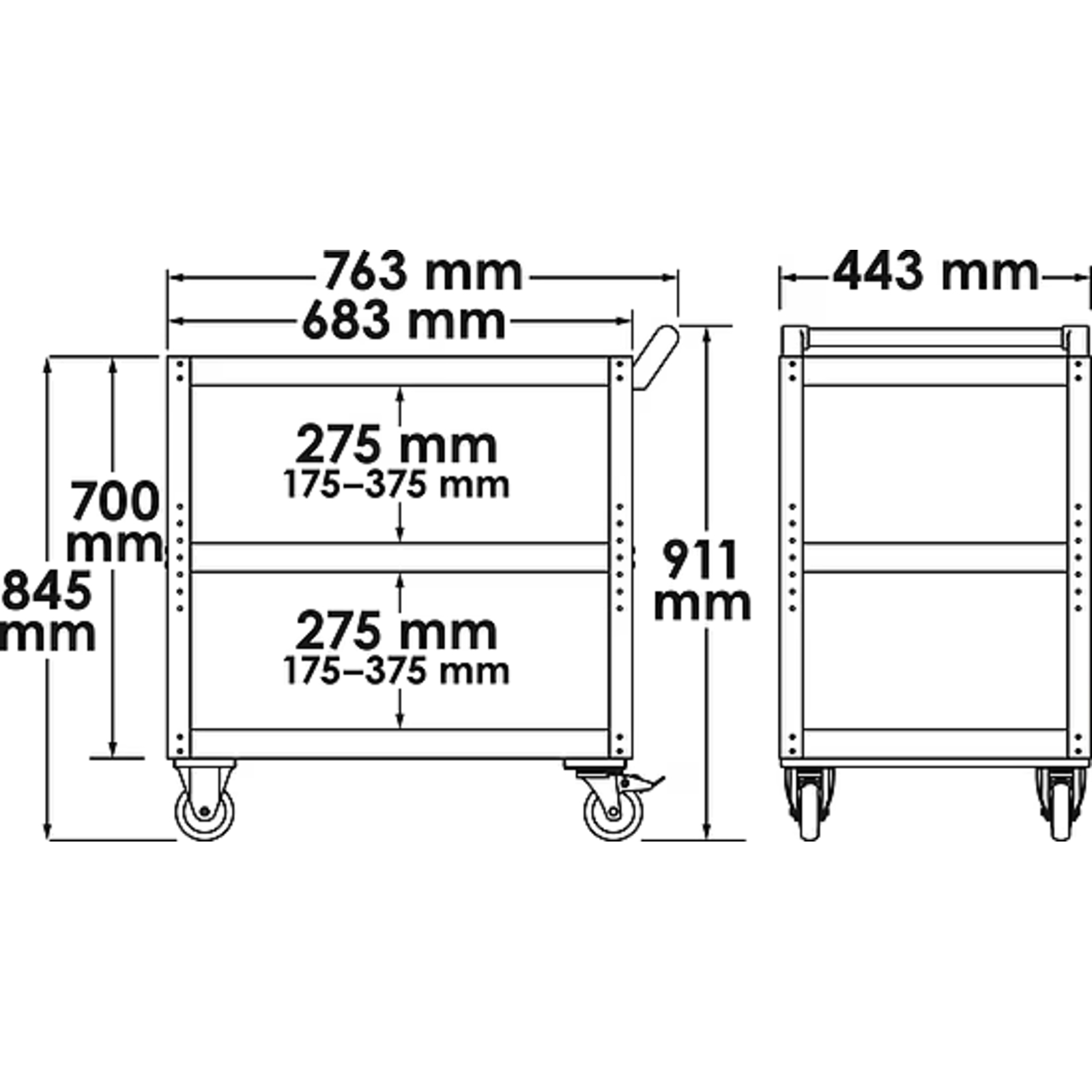 Servante de service  VIGOR - V4758