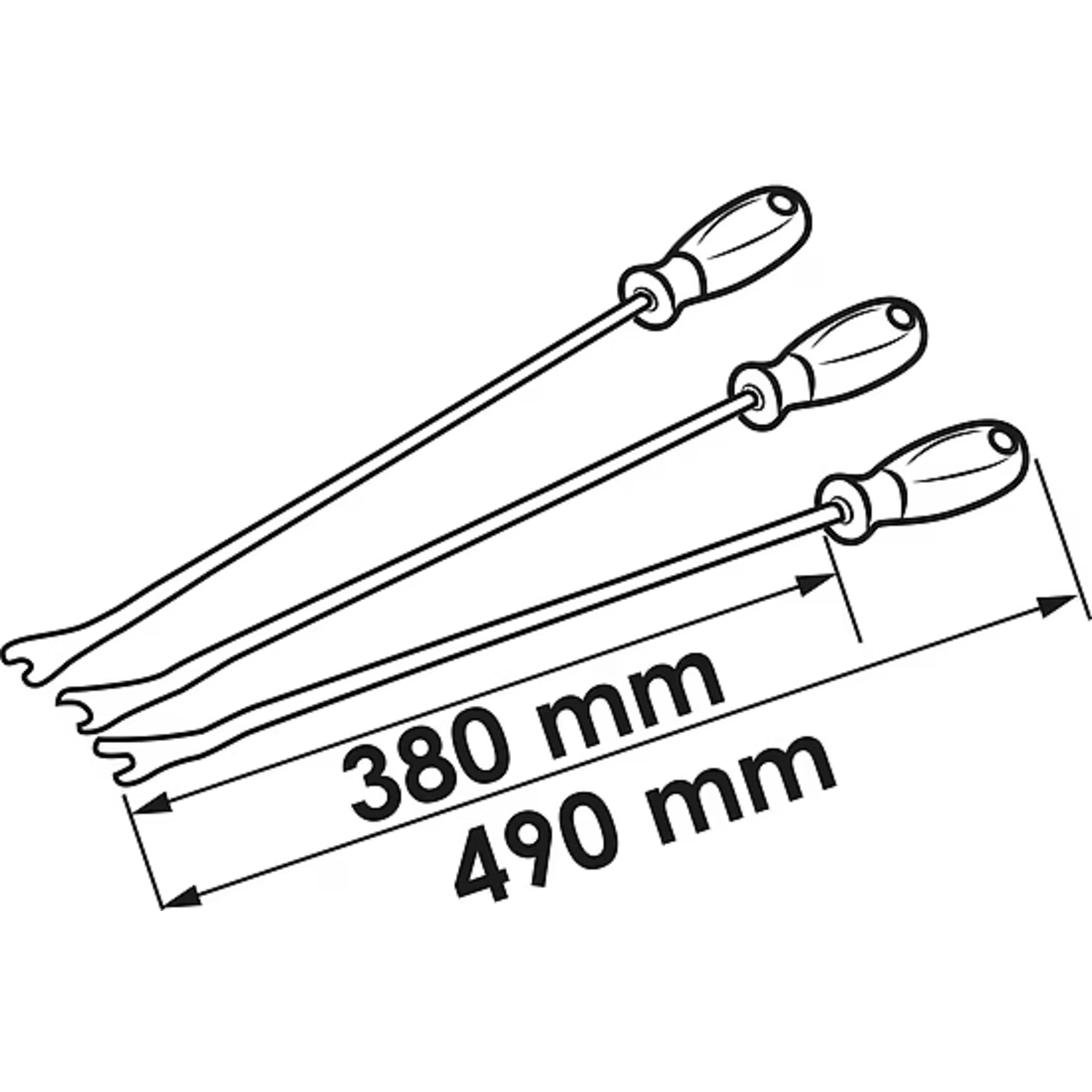 Jeu pour le démontage des clips  VIGOR - V4885