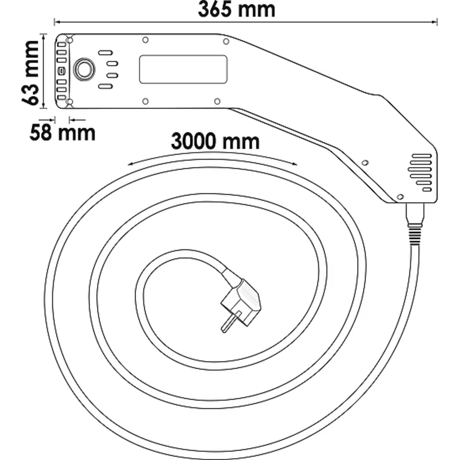 Bobine fixe latérale V4891-10  VIGOR - V4891-1.0