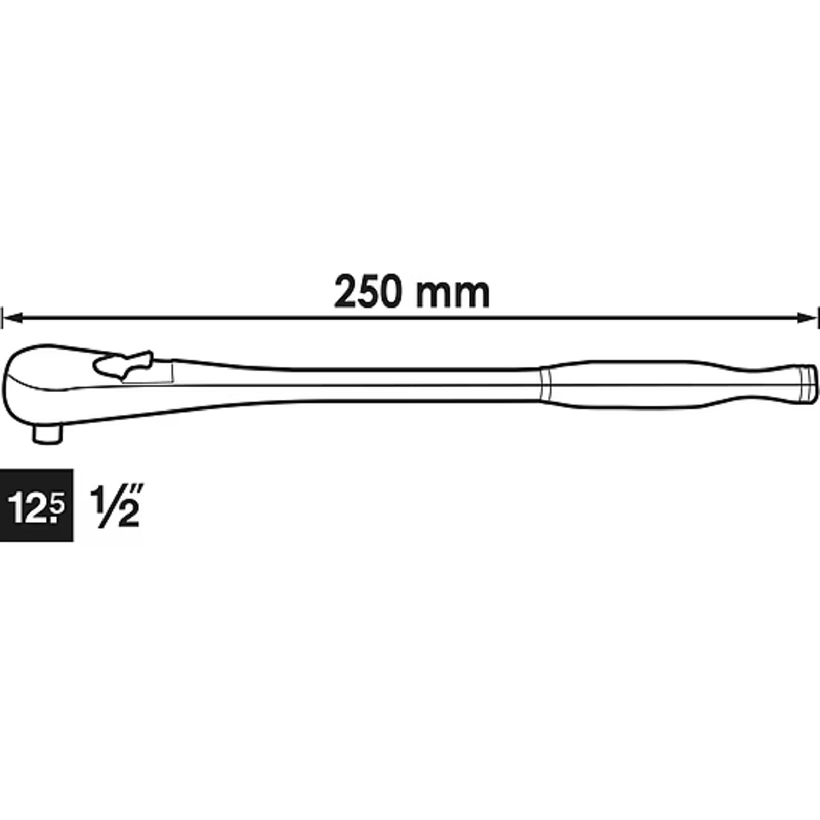 Cliquet réversible à denture fine standard 1⁄2″ VIGOR - V4946-S