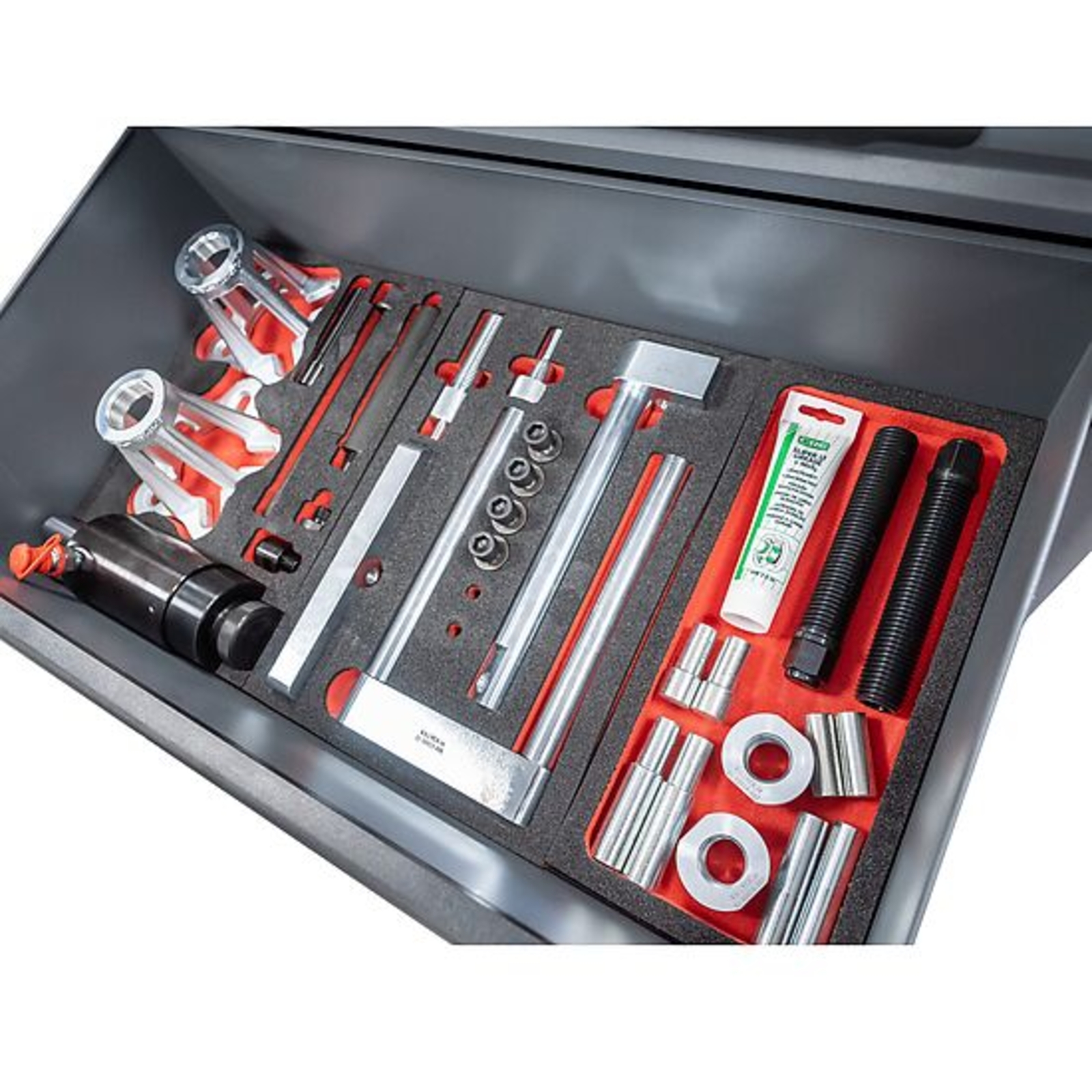 Garniture en mousse souple bimatière · avec compartiment vide  VIGOR - V5009