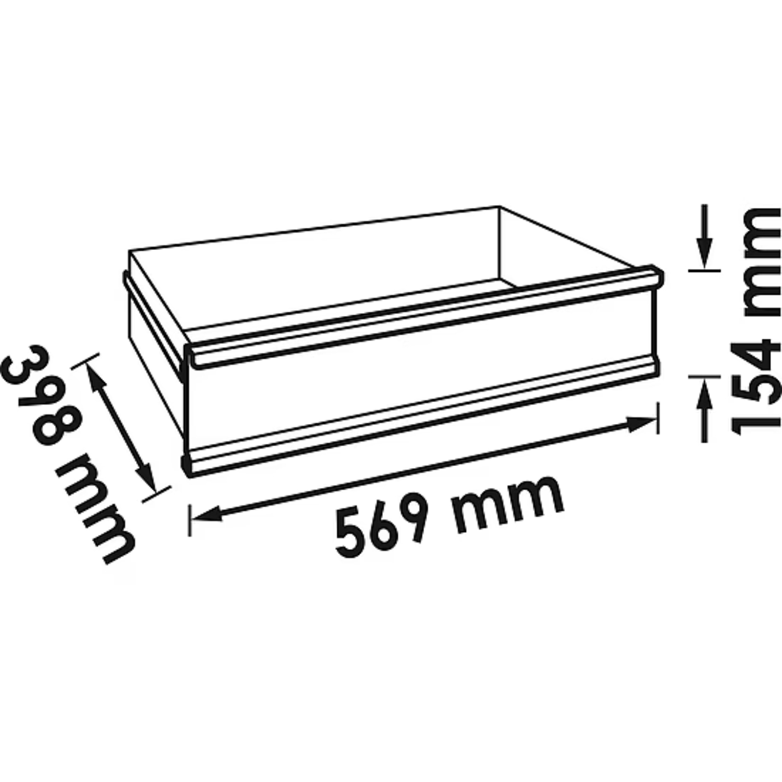 Tiroir haut pour séries M  VIGOR - V5489-3